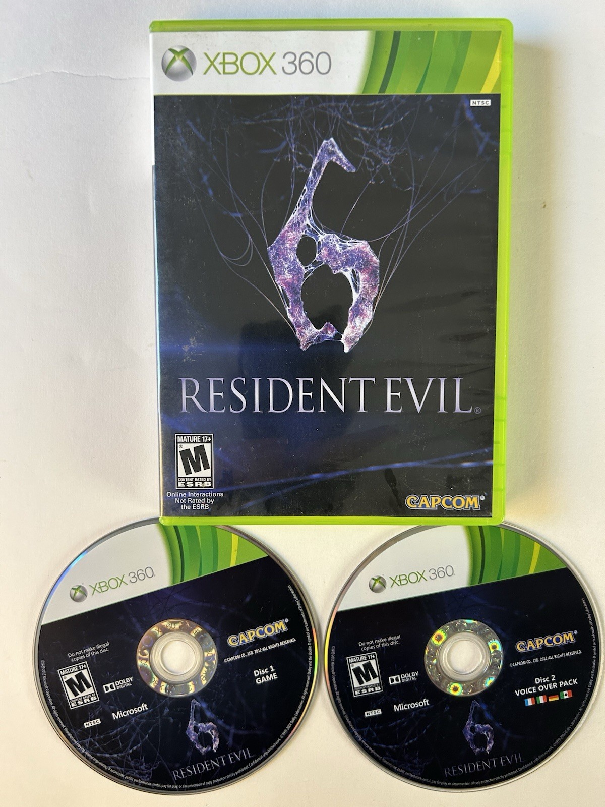 Resident Evil 6 Xbox 360 2 Disc Set 2012 Capcom Tested
