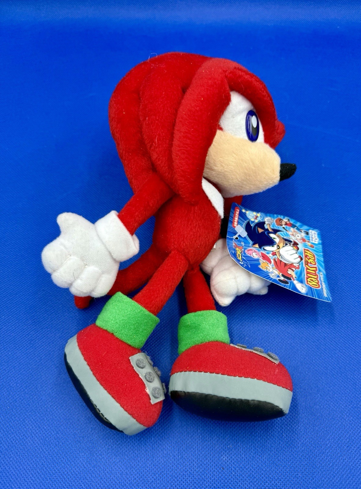 Knuckles Echidna Sonic X Plush 2003 SEGA Toys Cartoon TV Show Hedgehog Hedge