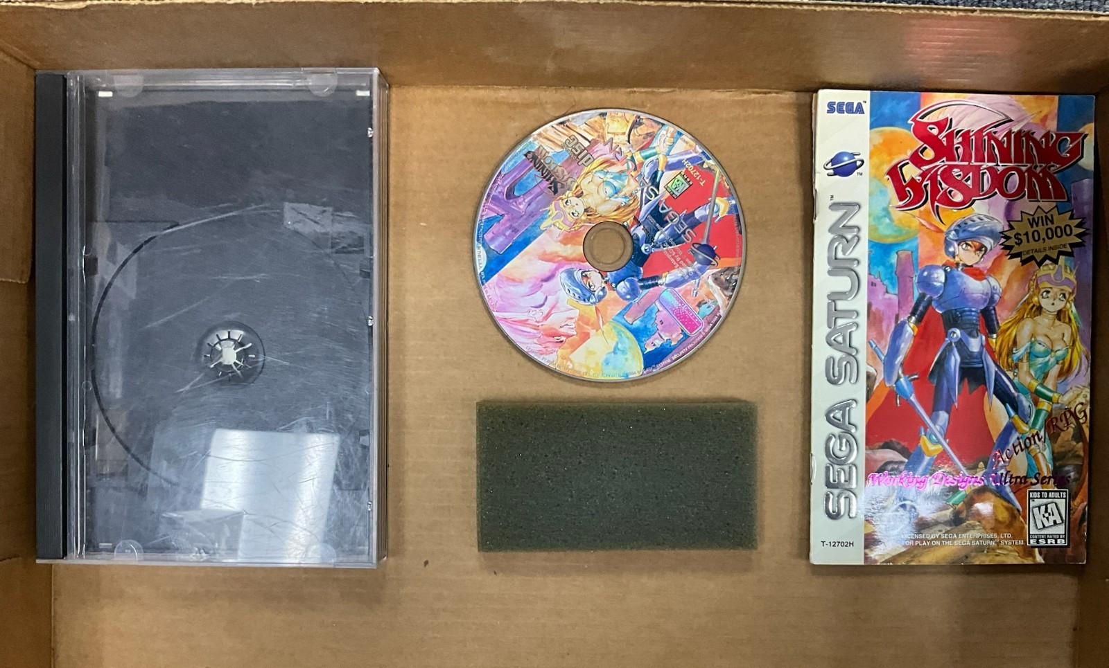 Shining Wisdom For Sega Saturn Complete In Box CIB Near Mint