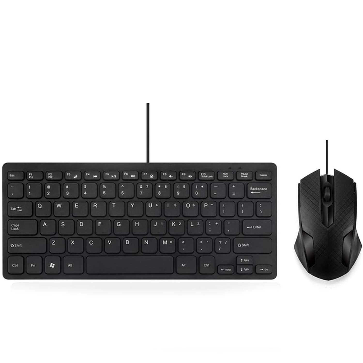 MCSaite Wired Mini Keyboard and Mouse Combo – with Keyboard Cover USB 60% Key…