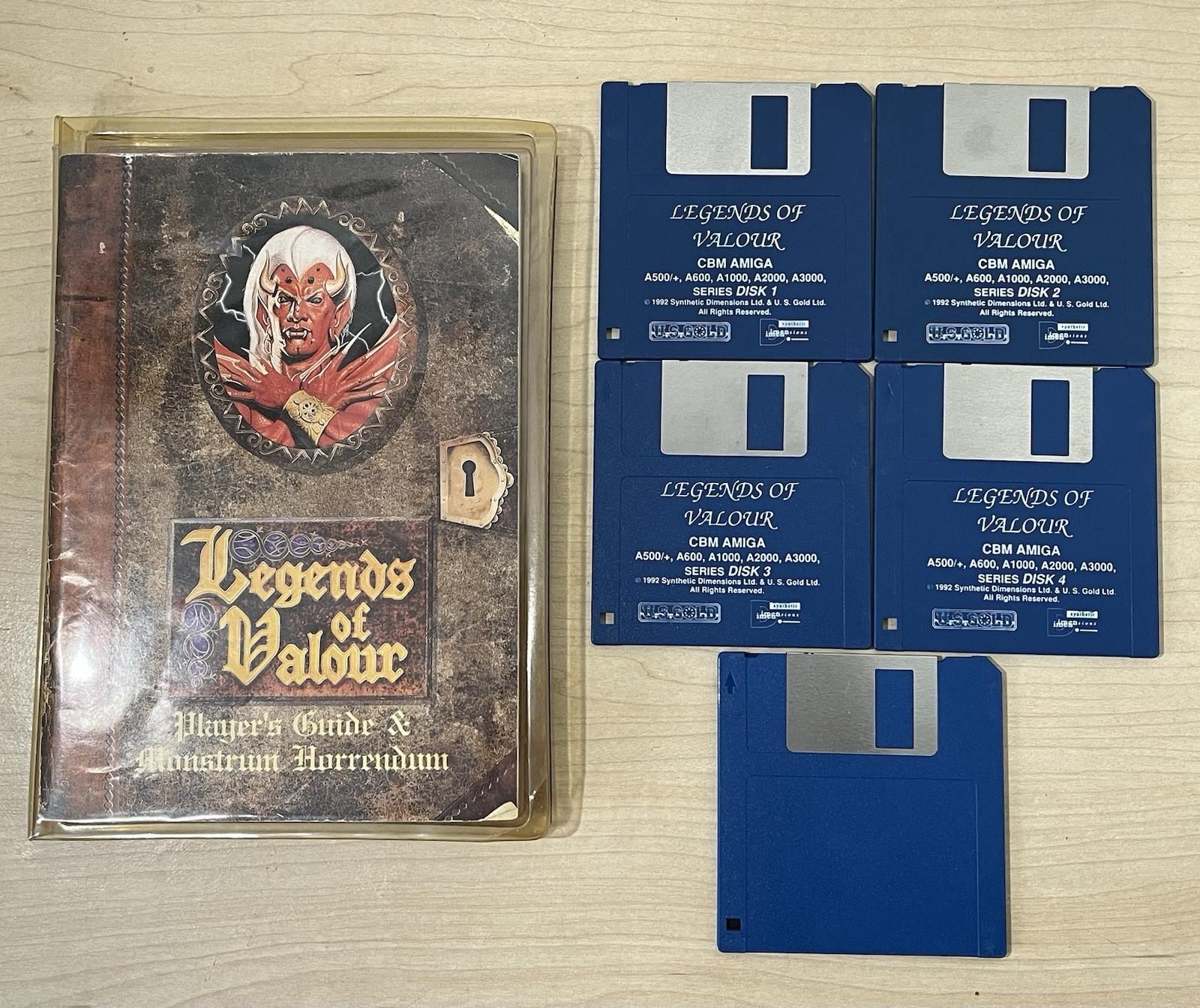 Legends Of Valour Volume 1 The Dawning Commodore Amiga Game Discs Manuals 1992