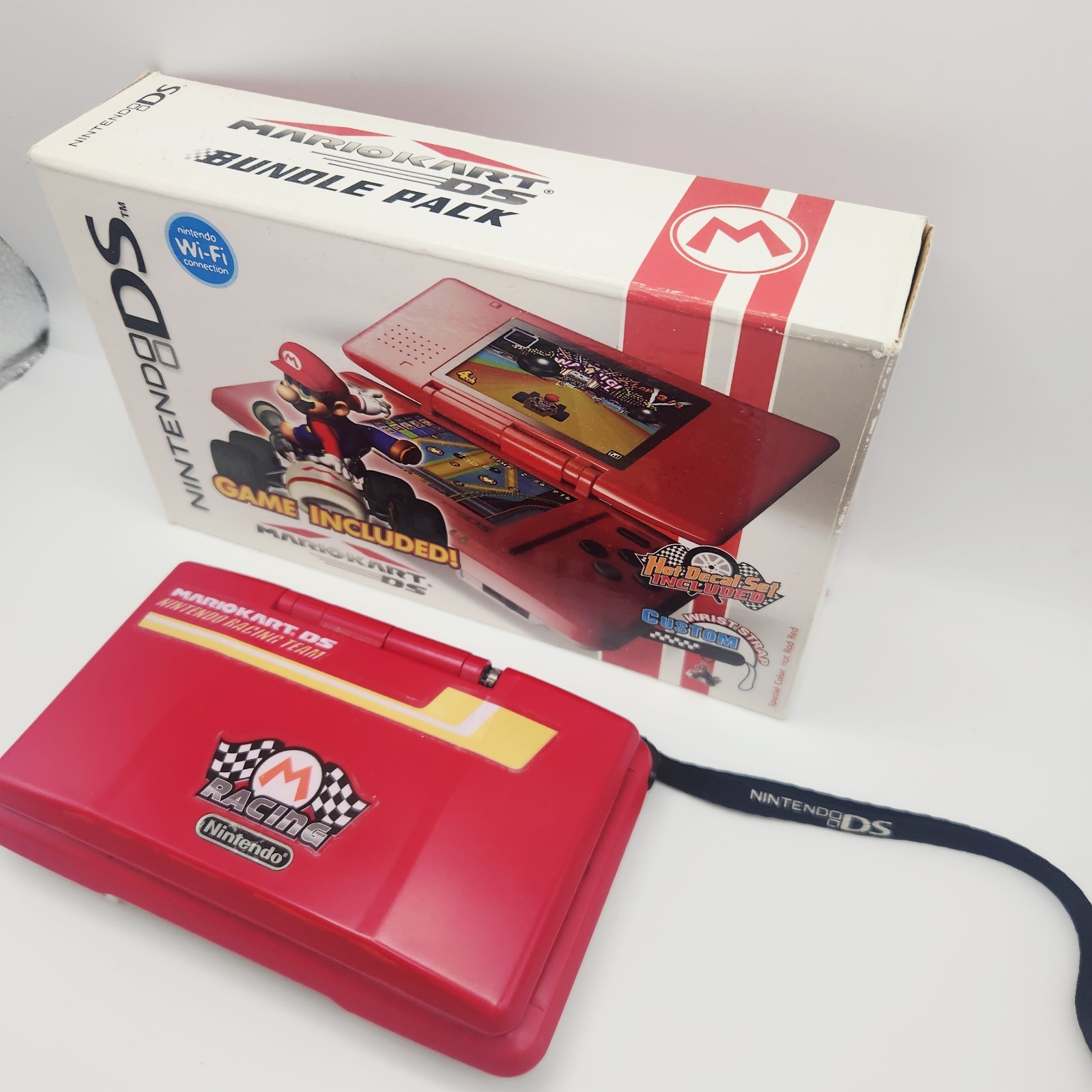 Nintendo DS Mario Kart Edition Handheld Video Game System Tested Working *READ*