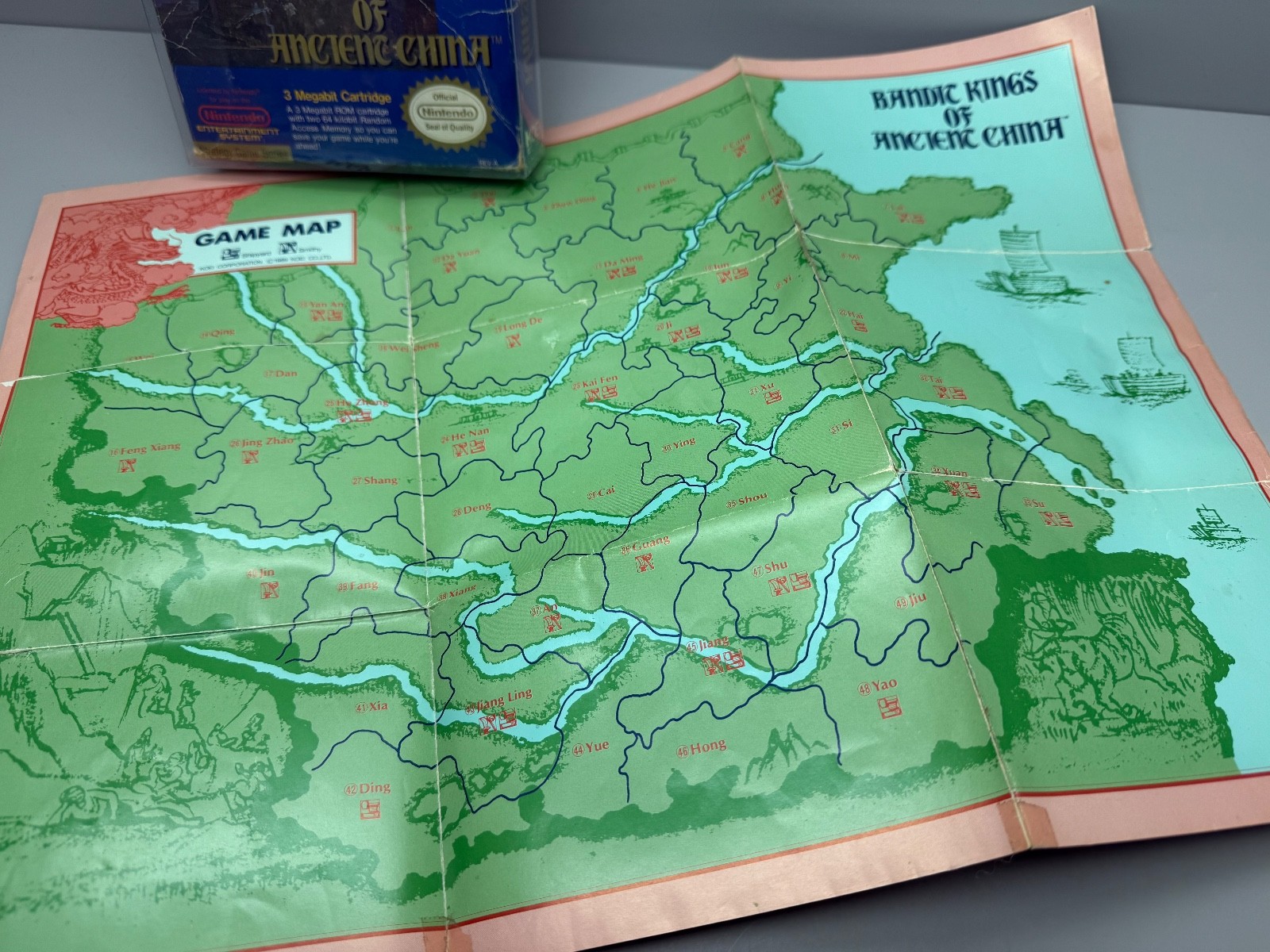 Bandit Kings of Ancient China Box Manual Poster ONLY
