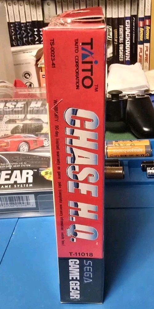 Sega Game Gear Chase HQ Factory Shipping Case Pack Box Lot of 4 Sealed Games