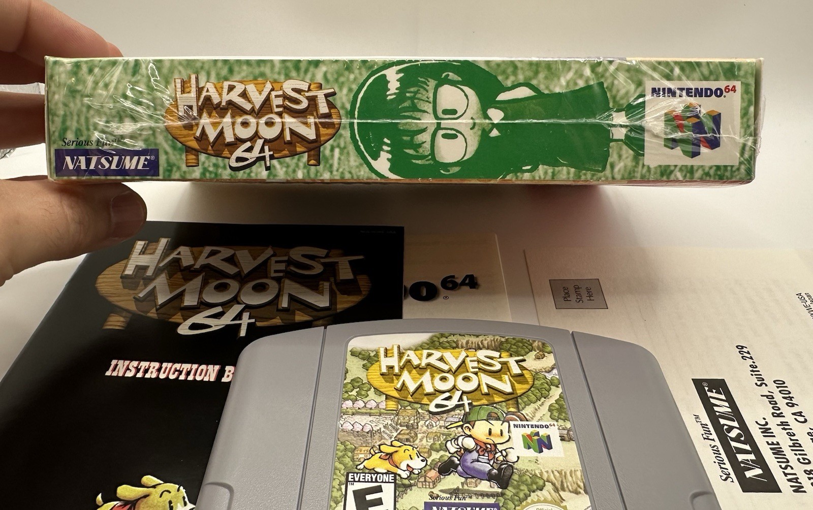 Harvest Moon 64 (Nintendo 64, 1999) N64 Complete Cellophane CIB Rare