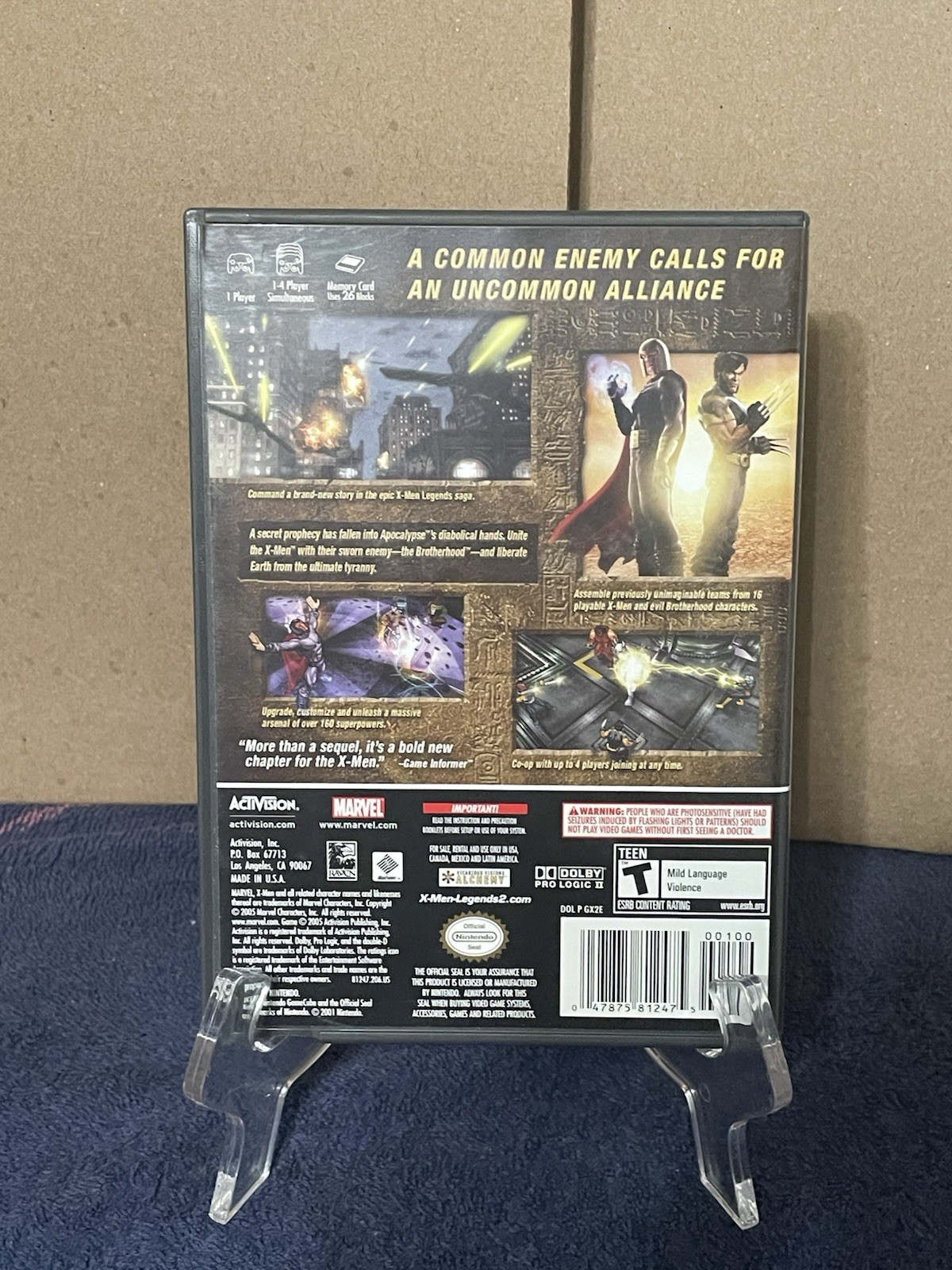 X-men, GameCube Lot, X-men Legends 1 And 2, Next Dimension, CIB, Tested.