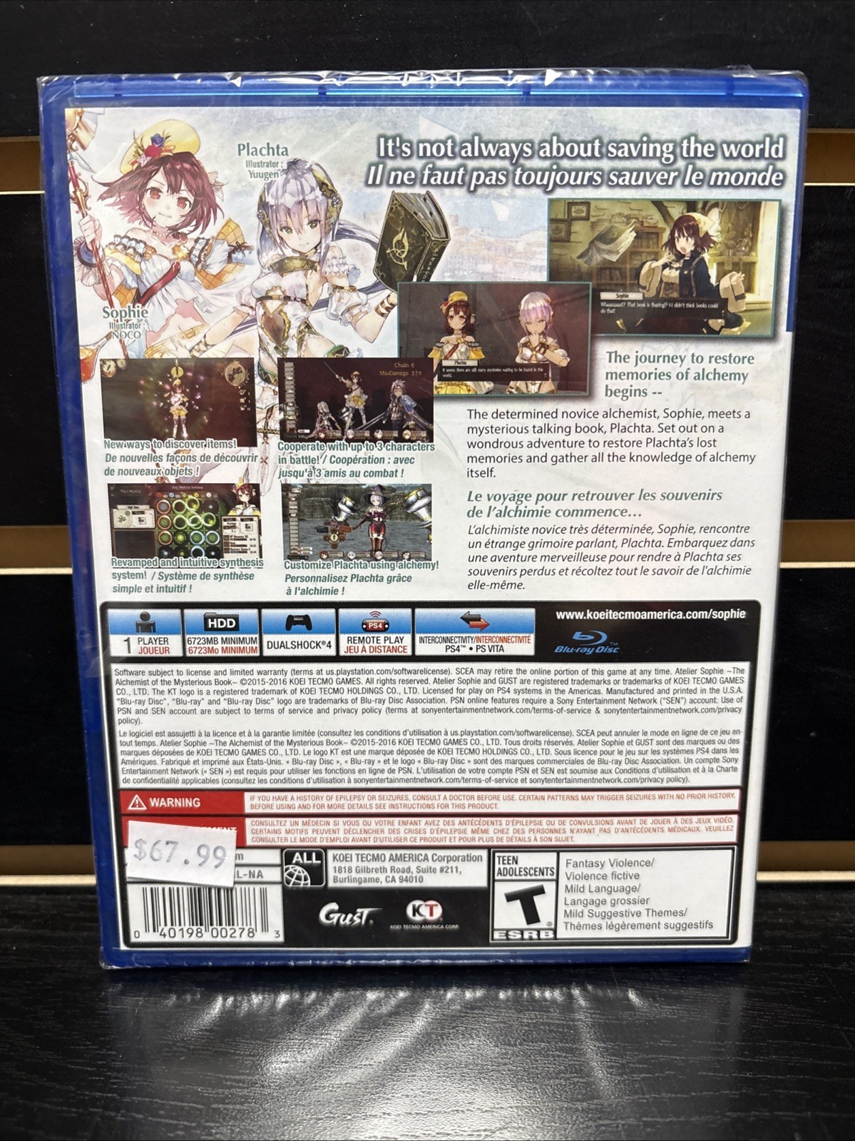 Atlier Sophie: The Alchemist Of The Mysterious Book – Sony PlayStation 4