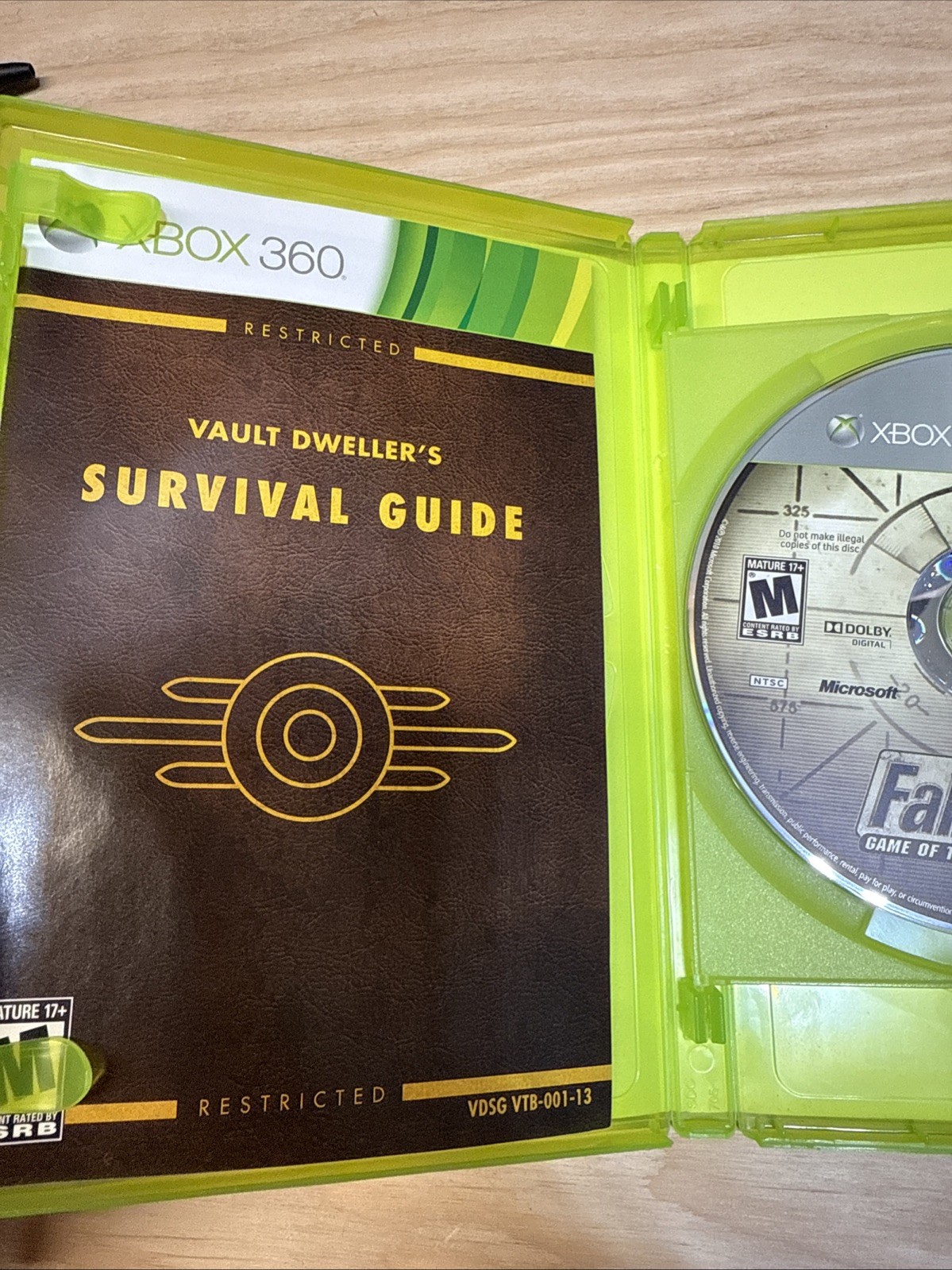 Fallout 3 Game of the Year Edition Xbox 360 GameStop Exclusive Verified Working