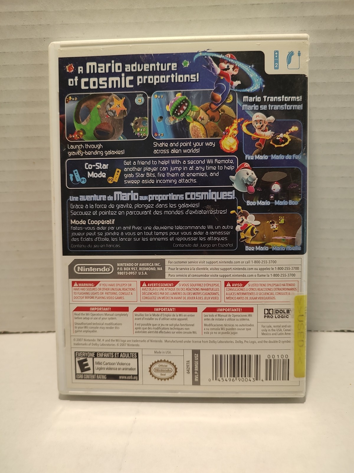 🔥 Super Mario Galaxy (Nintendo Wii, 2007) Scratches. CIB AS-IS UNTESTED