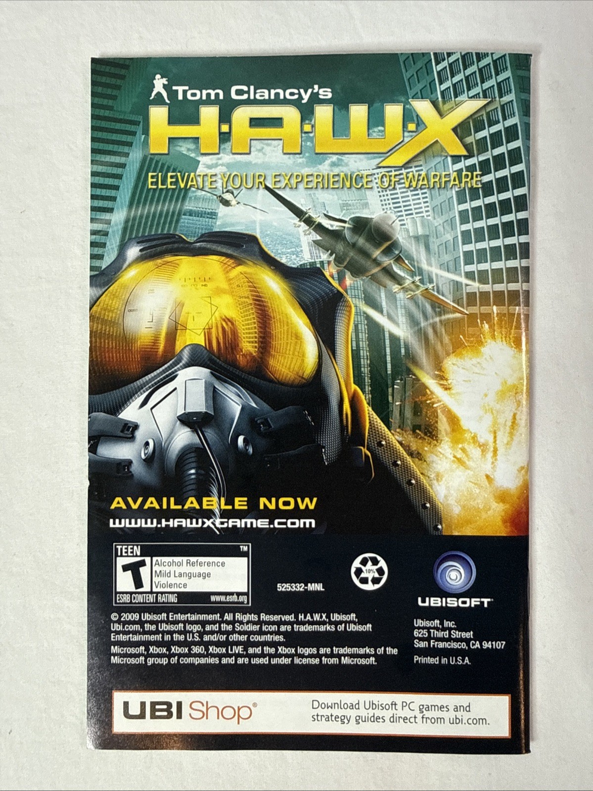 Wheelman Vin Diesel Game (Microsoft Xbox 360, 2009) Manual Tested Works