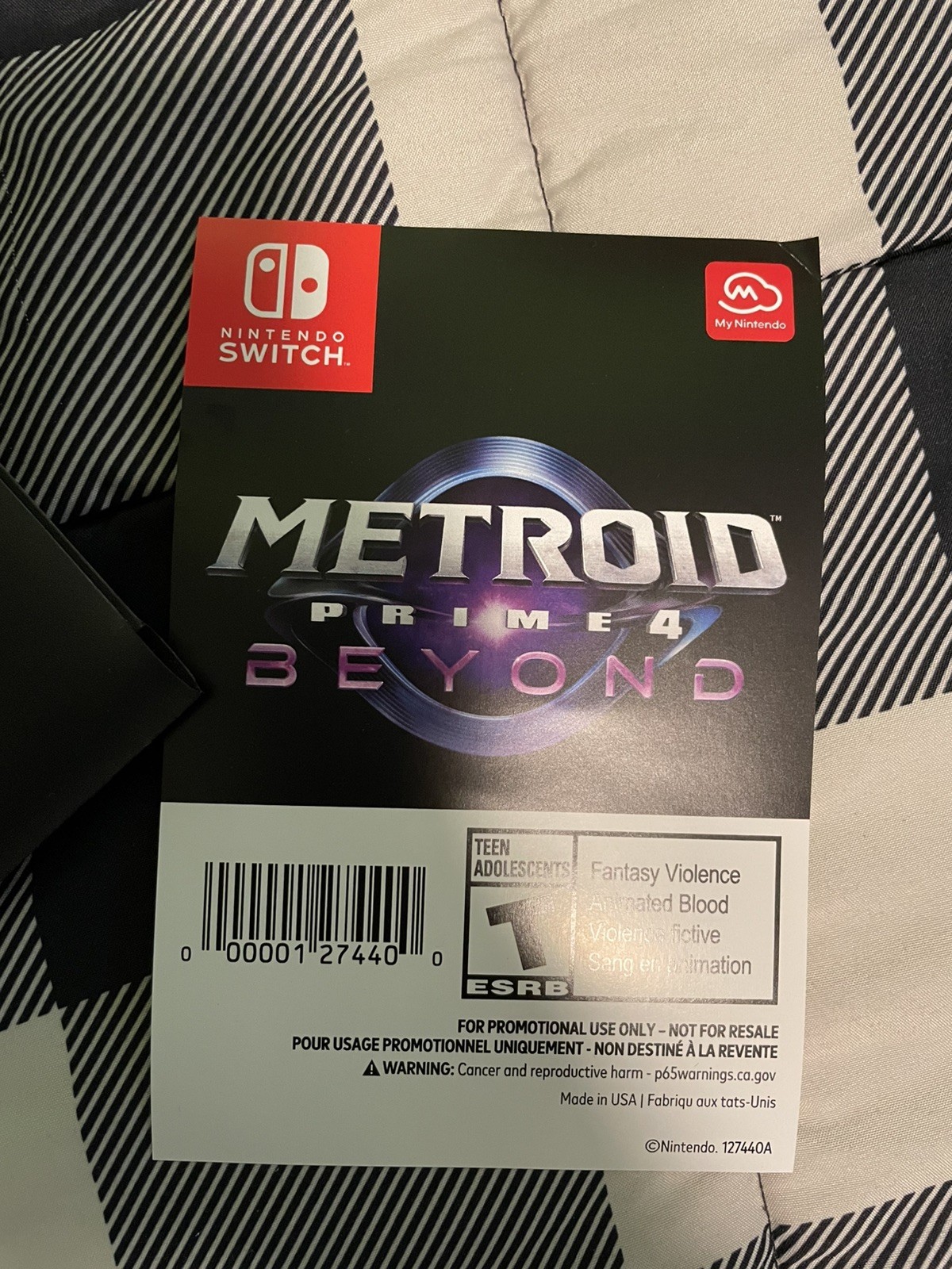 Metroid Prime 4: Beyond Holographic Poster Set (My Nintendo Reward Exclusive)