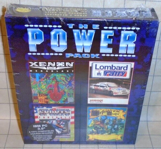 The Power Pack IBM PC Games SEALED Beau-Jolly – Xenon 2, Defender of the Crown