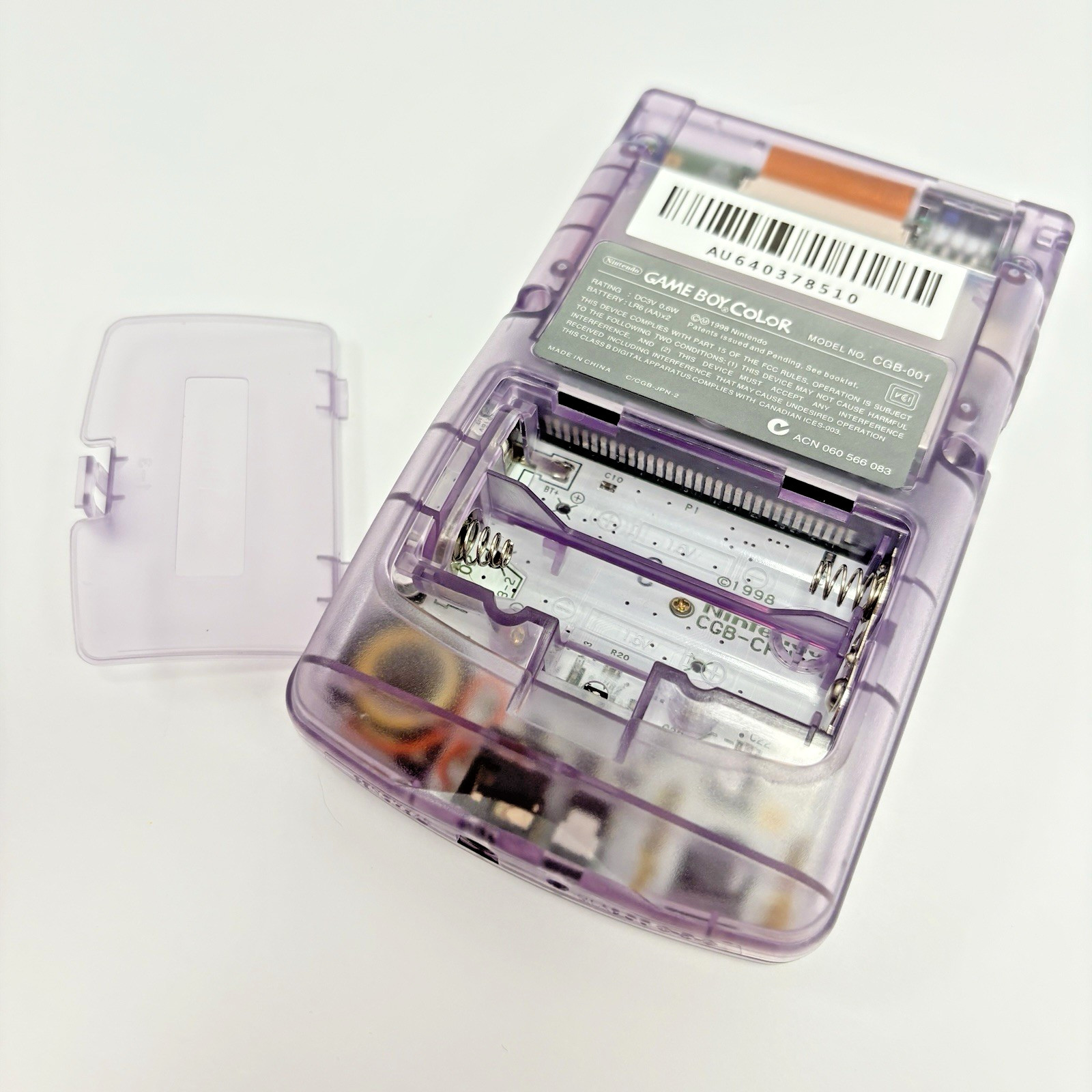 Refurbished Nintendo Game Boy Color – Glass Screen – Atomic Purple