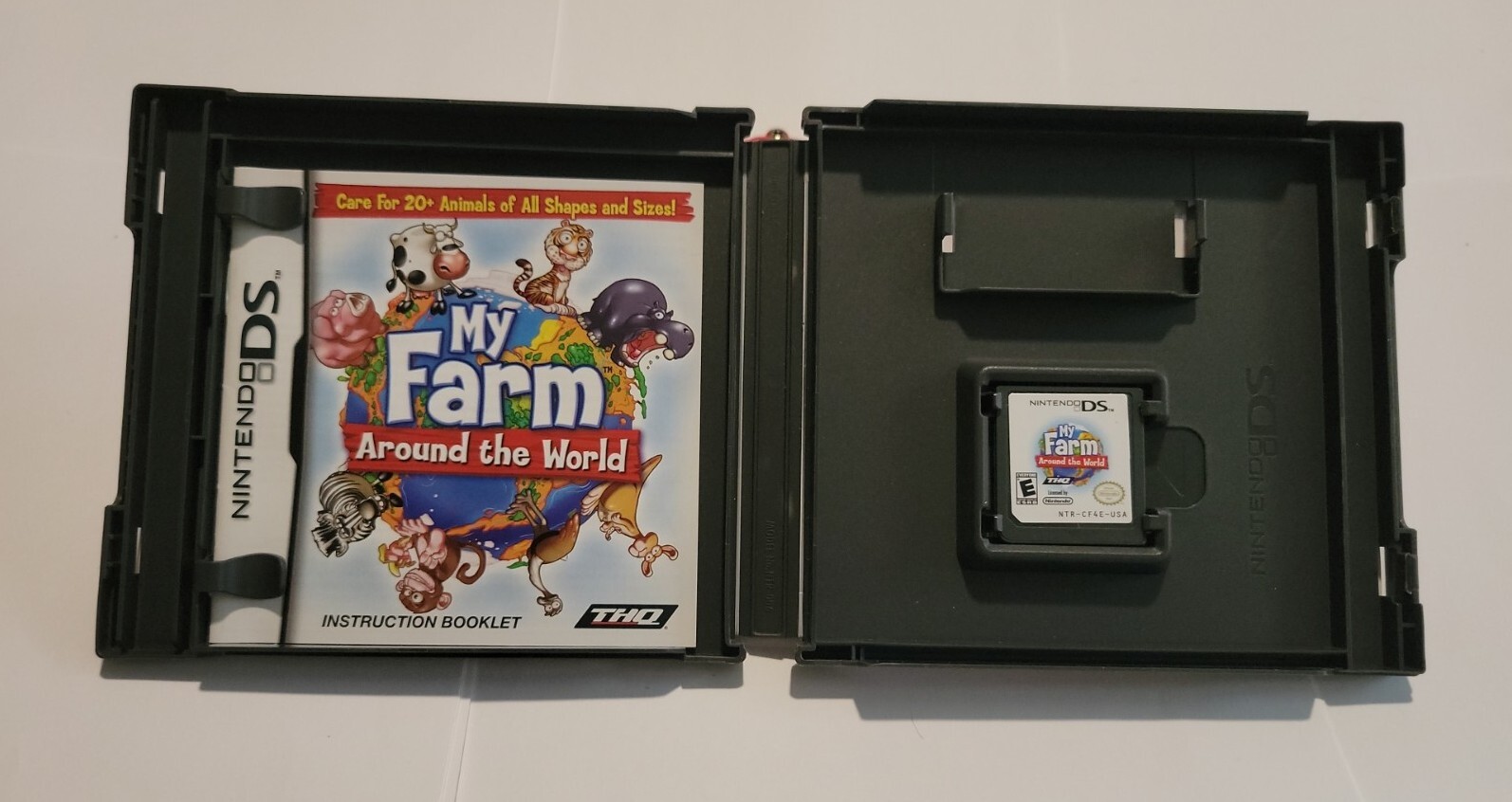 Nintendo DS Game My Farm Around The World in Case Instruction Book