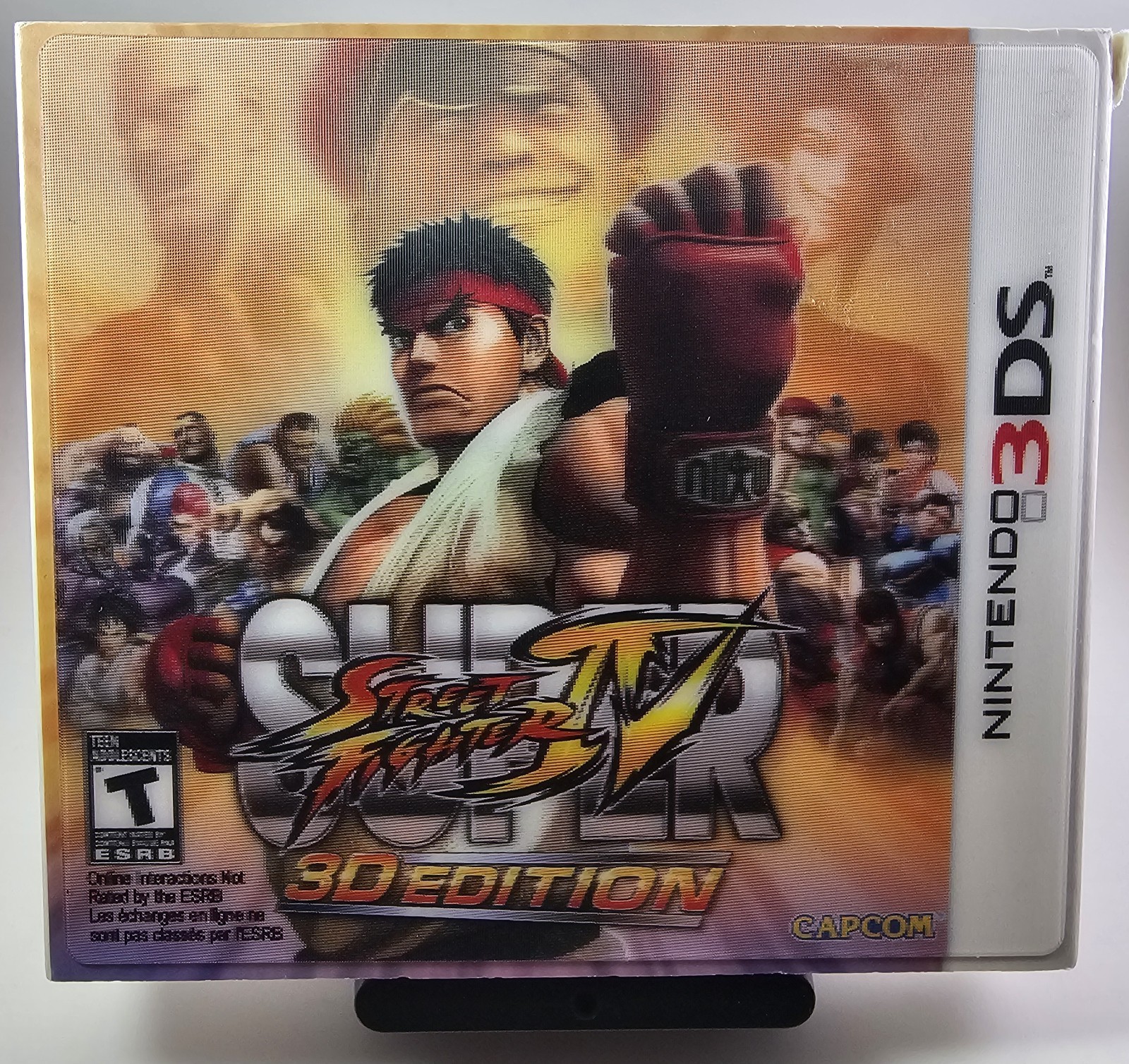 Super Street Fighter IV 3D – CiB – Lenticular Slip Cover *READ* Nintendo 3DS
