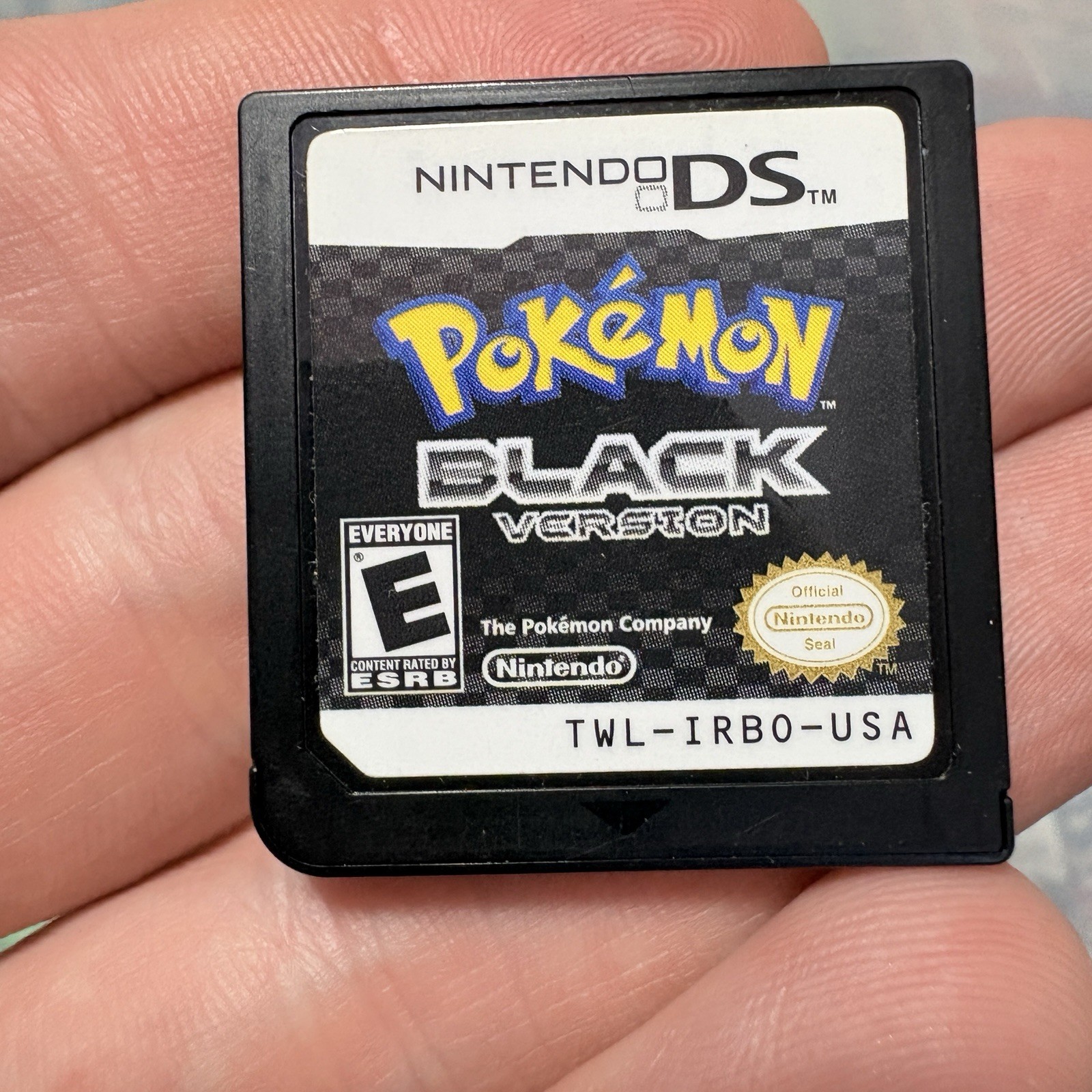 Pokemon Black Version Nintendo DS Cartridge & Case No Manual Tested Authentic