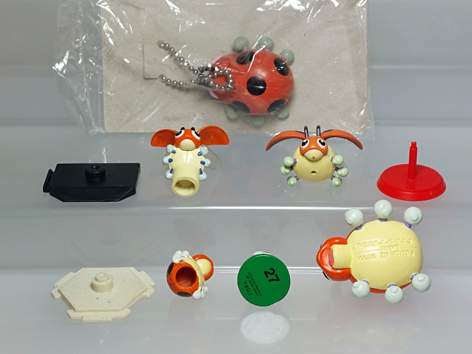 Ledyba Rediba Pokemon Figure Set Tomy Bandai Banpresto Furuta 0.7-1.2in