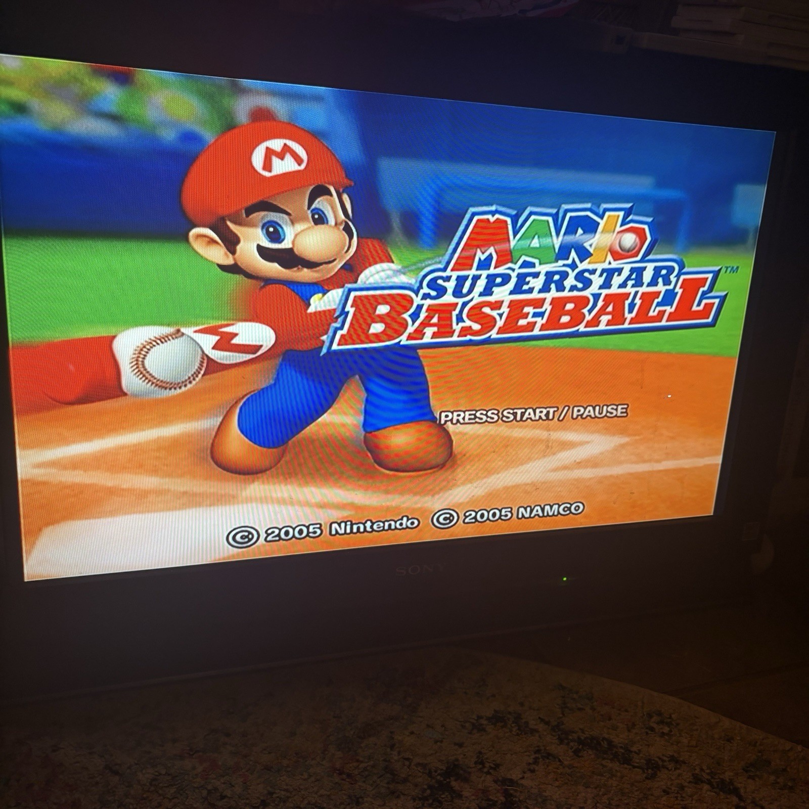 Mario Superstar Baseball (Nintendo GameCube, 2005) Complete Tested Read!!
