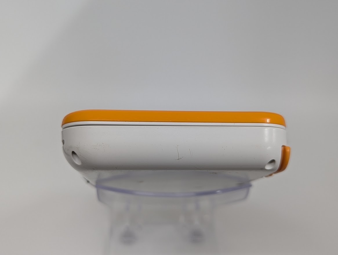 B112 Nintendo new 2DS console LL XL Orange x White Japan w/pouch pen adapter