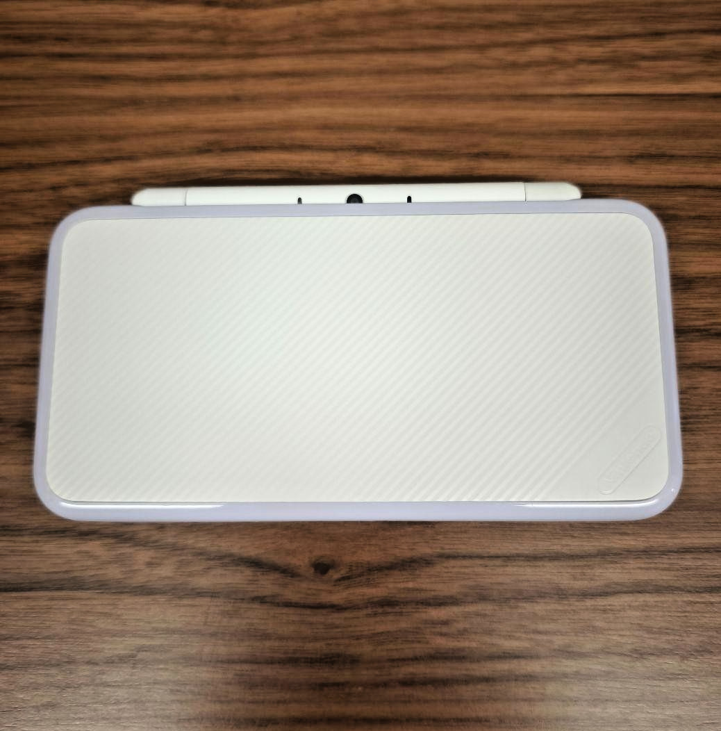 New Nintendo 2DS XL LL White Lavender Console Stylus Working Japanese ver