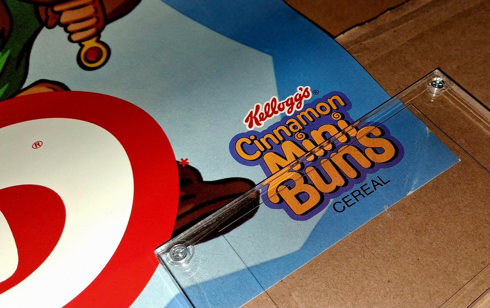 1992 WORLD OF NINTENDO VTG PROMOTIONAL POSTER KELLOGGS CINNAMON MINIBUNS 38″x25″