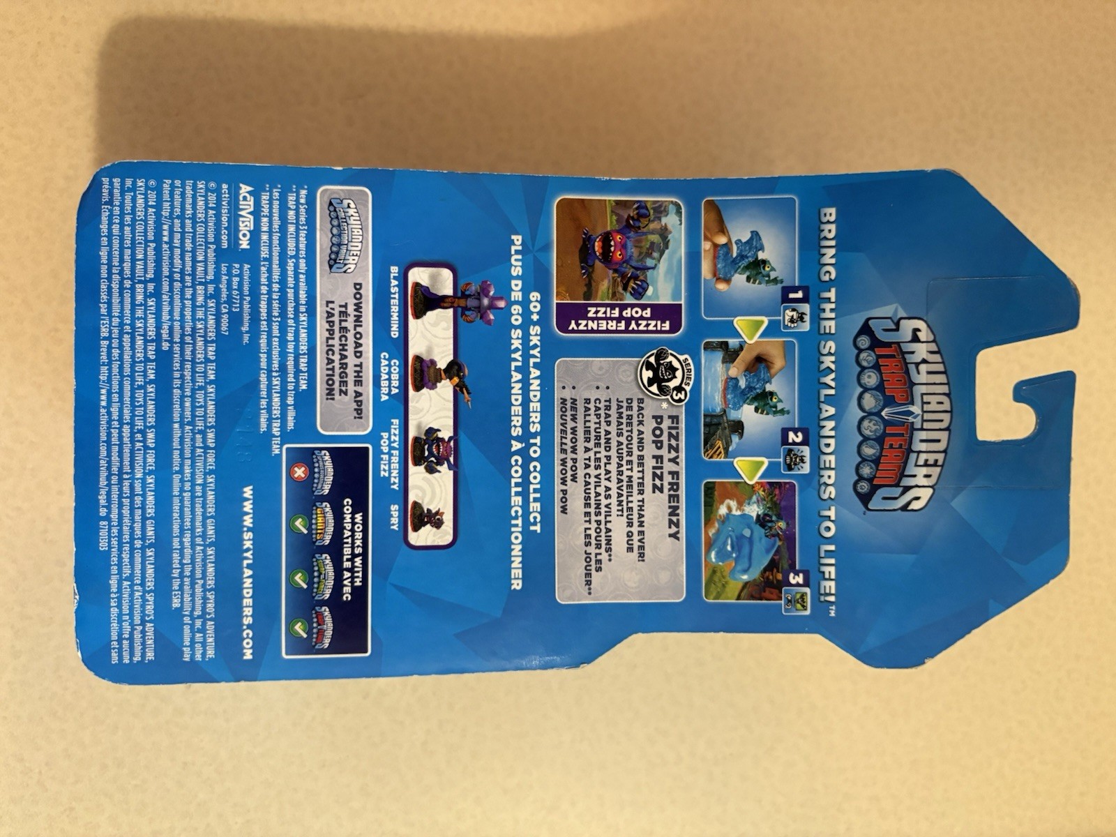 NIB RARE skylander fizzy frenzy pop fizz trap team !