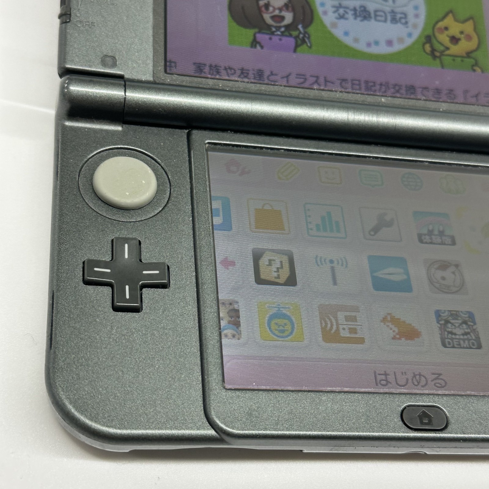 “EXCELLENT” Nintendo new 3DS LL XL Metallic black NTSC-J W/ STYLUS