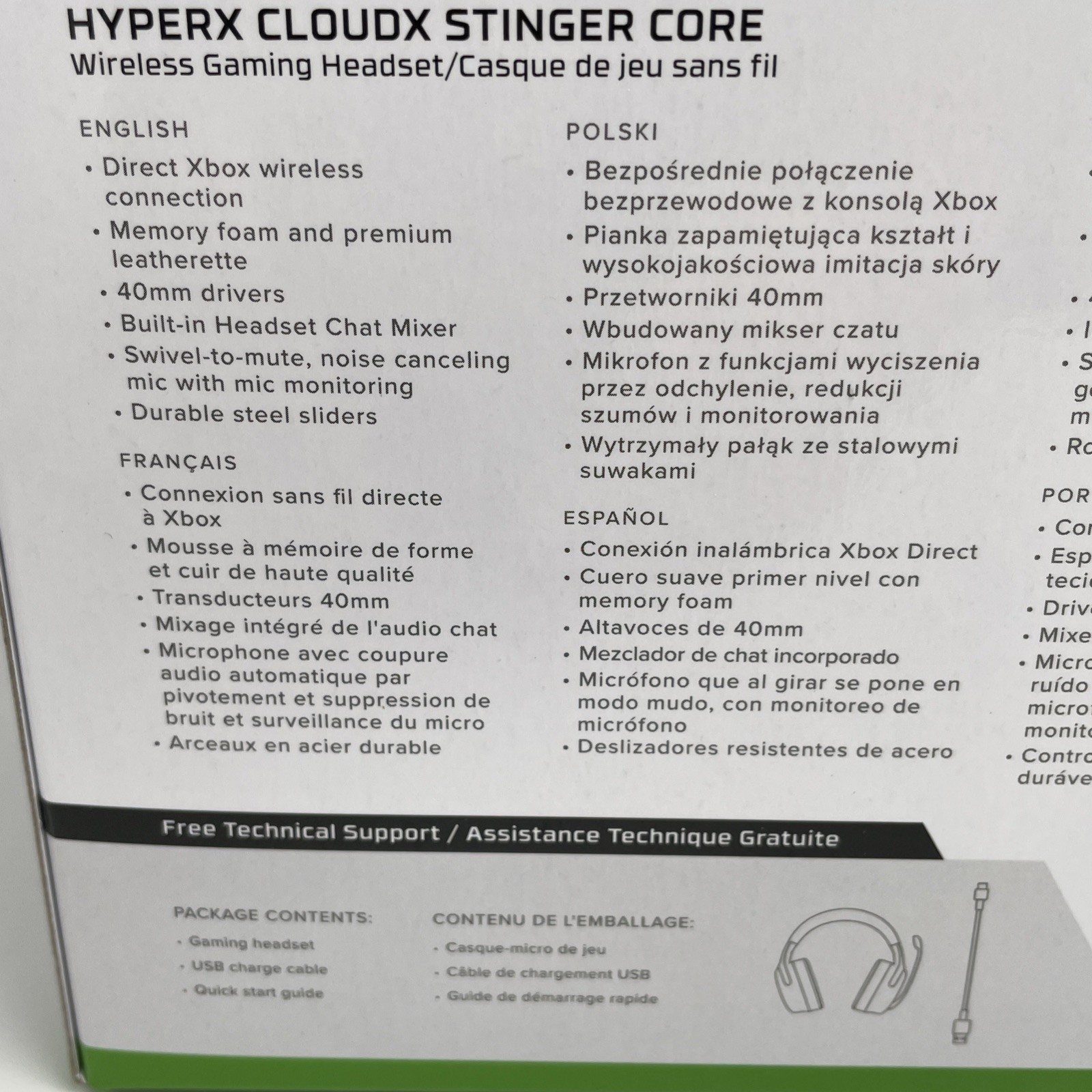 HyperX Cloud Stinger Core Wireless Gaming Headset Black for Xbox