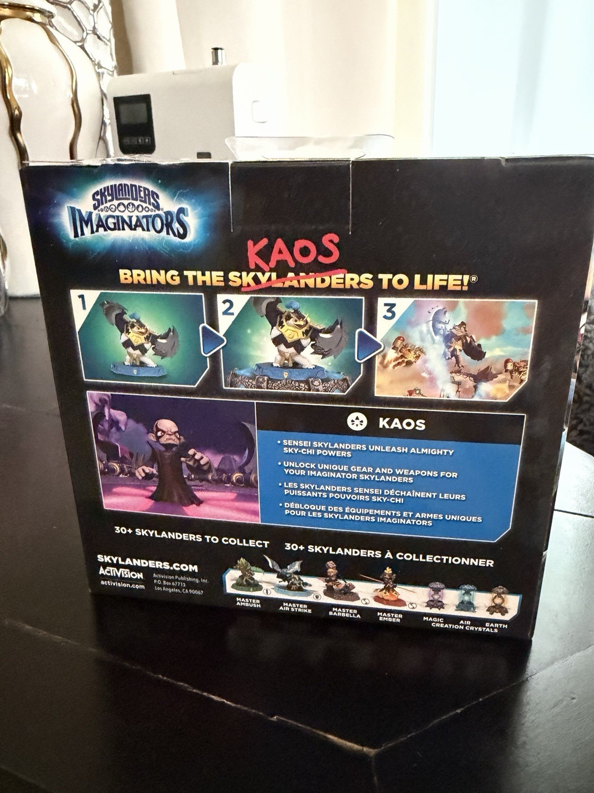 Skylanders Imaginators Kaos Sensei Toy Original Box Figure Sealed Rare Villain
