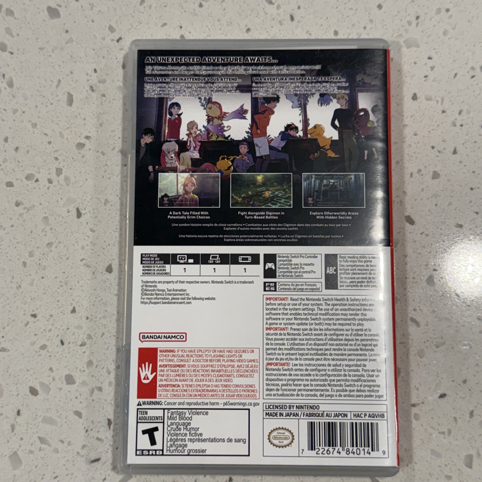 Digimon Survive Nintendo Switch Game – T Teen, NTSC-U/C, Bandai Namco