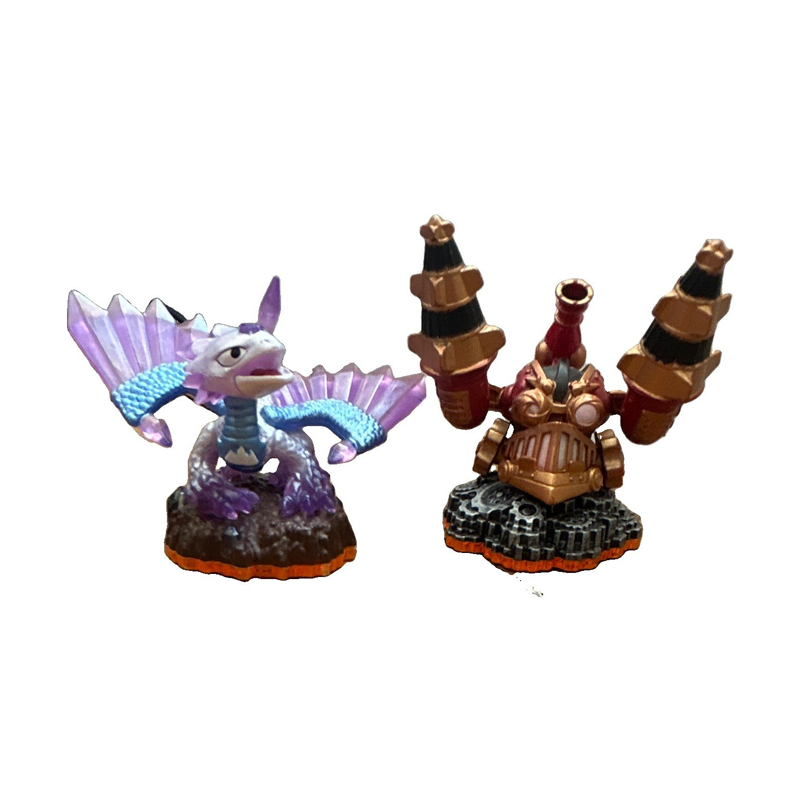 Skylanders Flashwing & Drill Sergeant Translucent Figures Spyro Series 2012