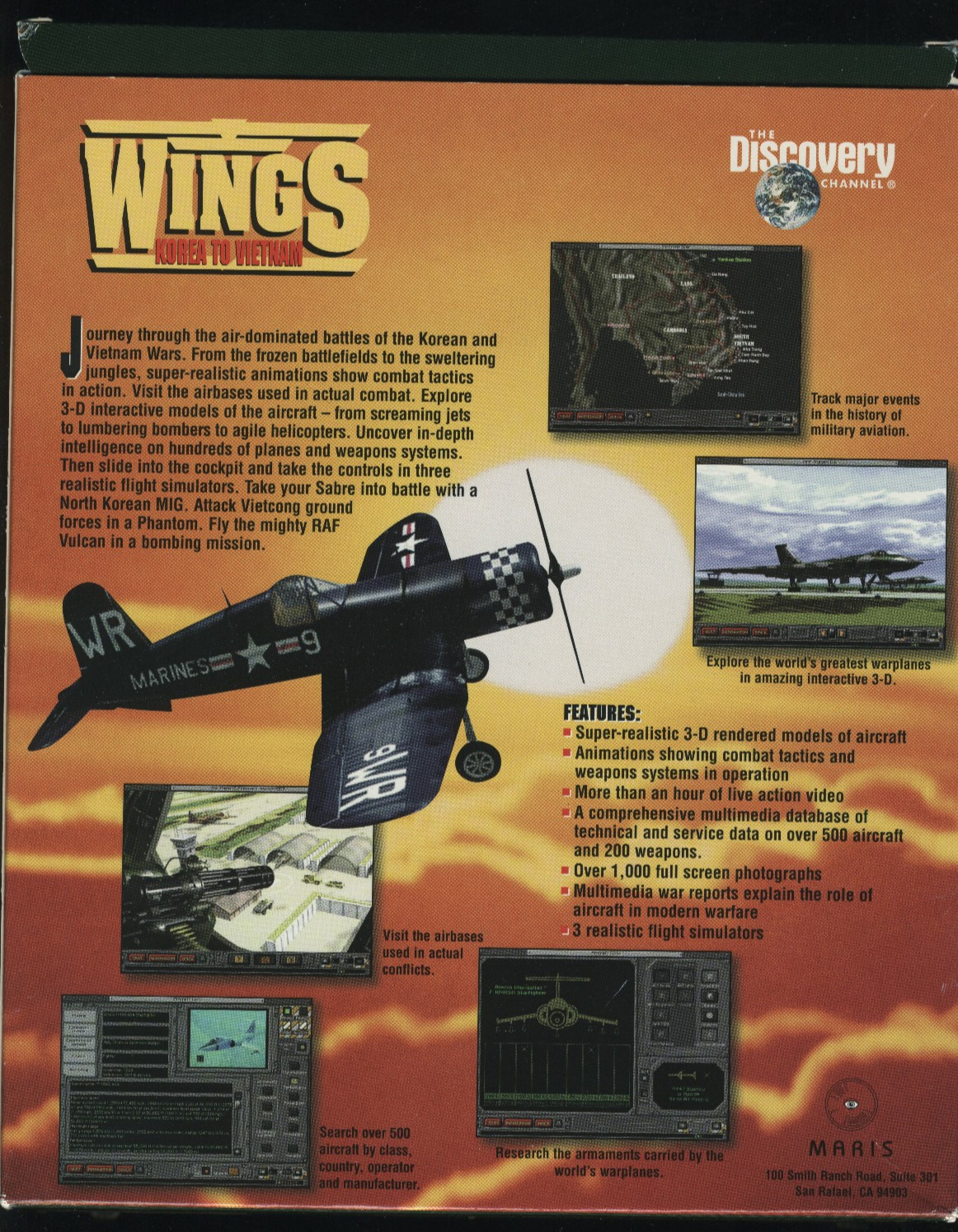 Discovery Wings Lot Midway Hiroshima Korea Vietnam Persian Gulf CD-ROM PC Mac
