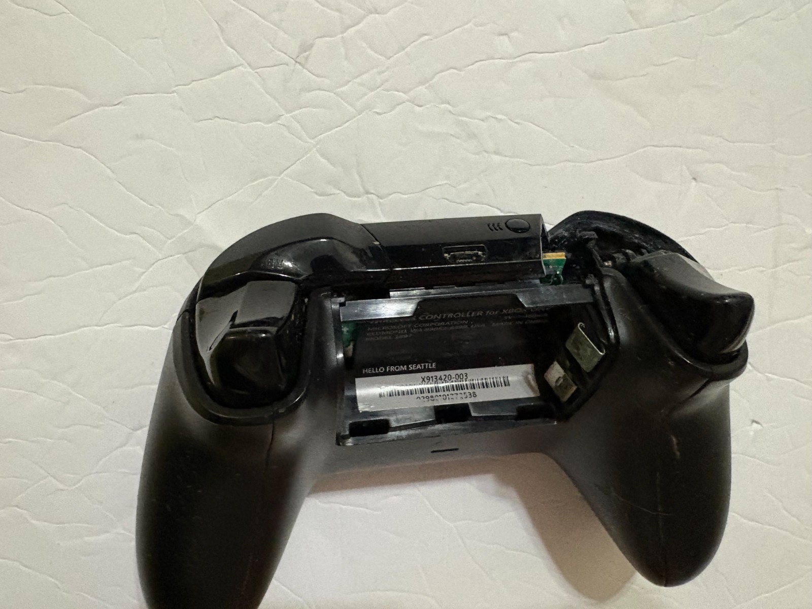 Microsoft Xbox One Black Wireless Controller Model 1537 Untested Parts
