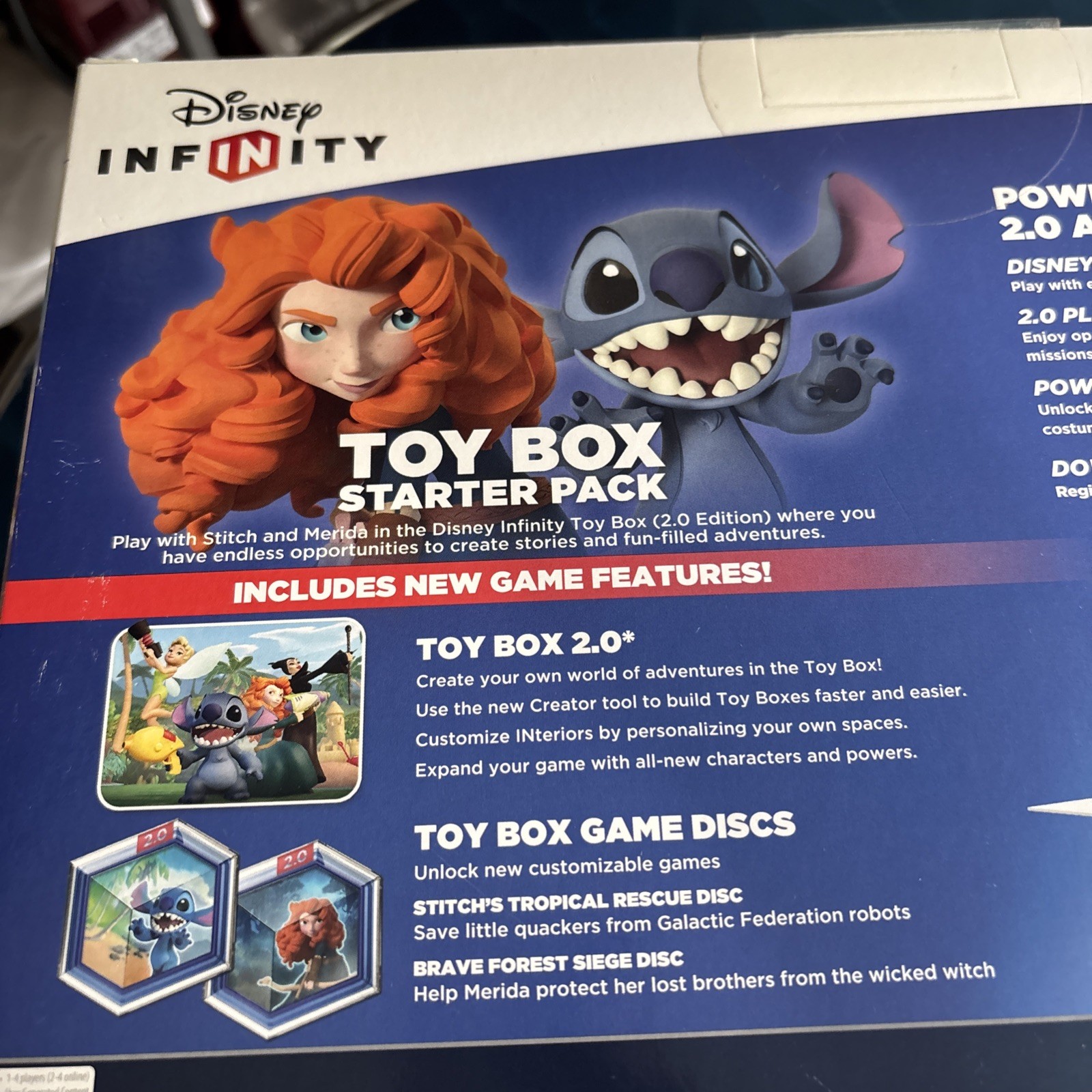 Disney Infinity 2.0 Wii U Toy Box Starter Pack NEW SEALED Merida Stitch WiiU