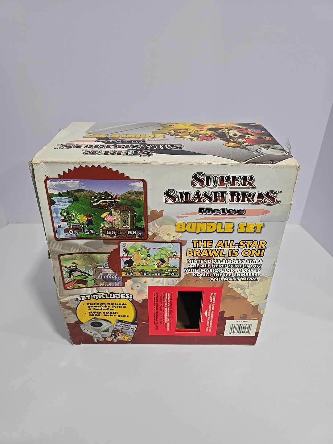 Super Smash Bros Melee Nintendo Platinum Gamecube Bundle CIB Extremely RARE