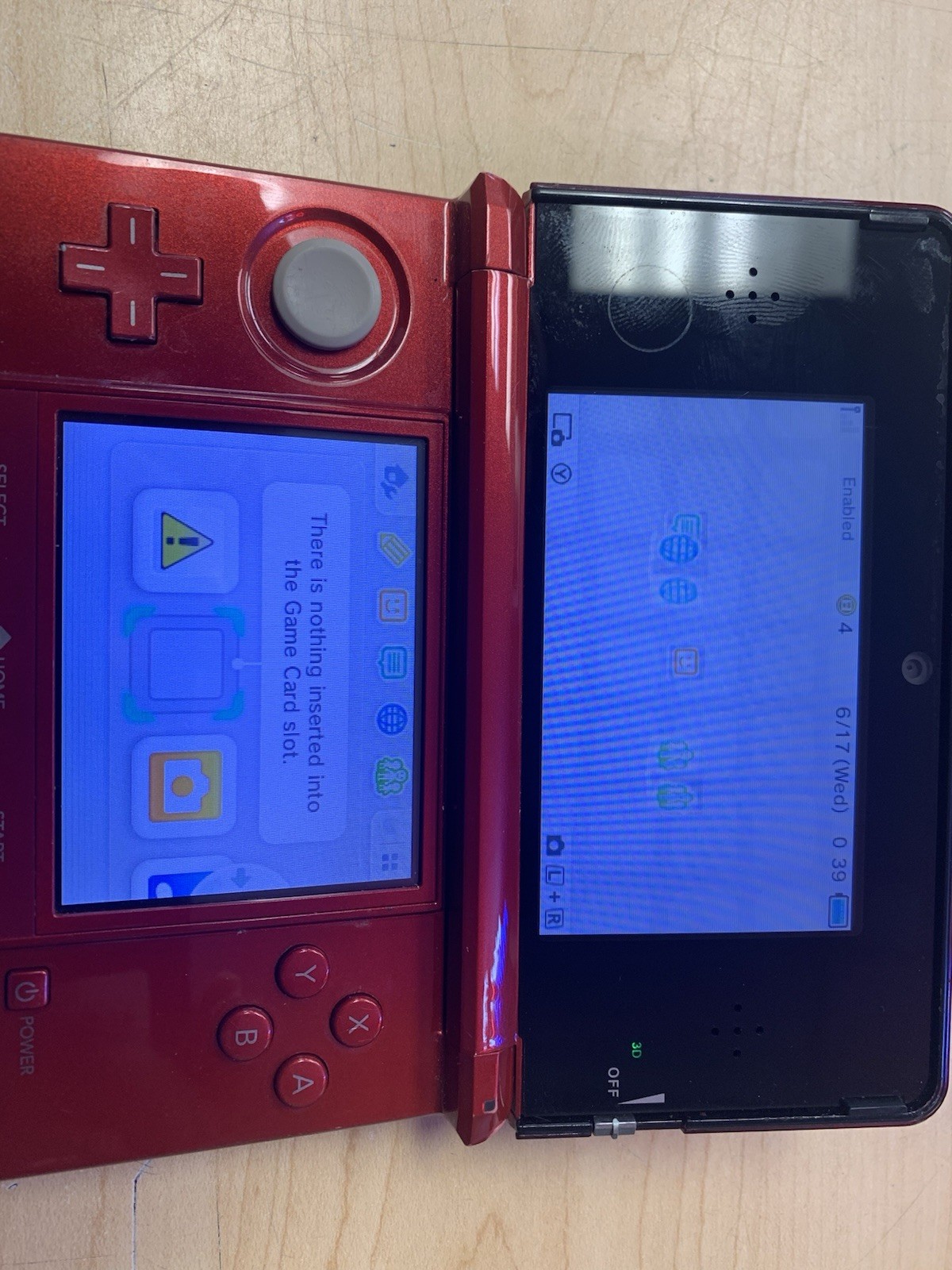 Nintendo 3DS Handheld System Red Tested Working