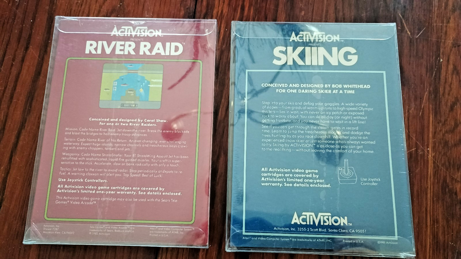 Atari 2600 River Raid & Skiing NEW & SEALED