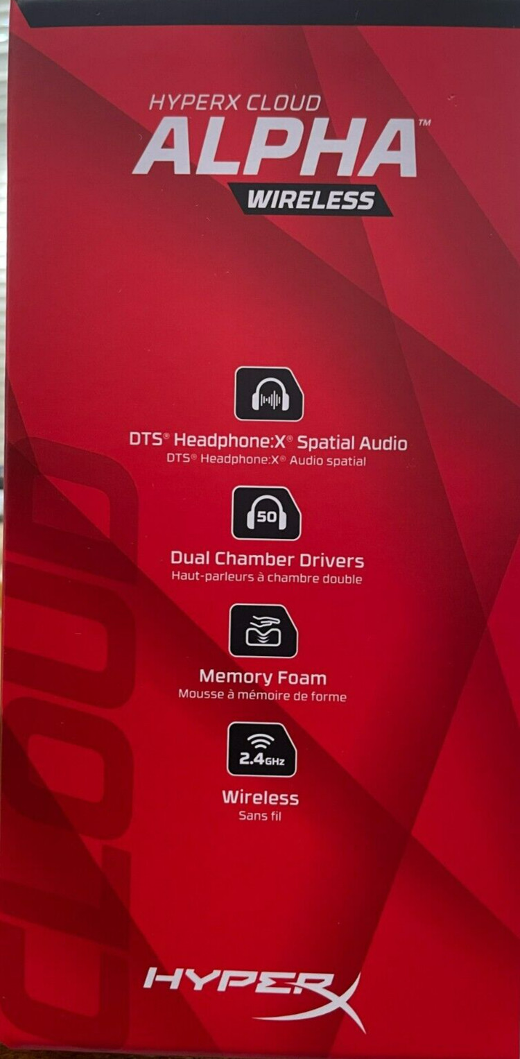 HyperX – 4P5D4AA – Cloud Alpha Wireless Gaming Headset – Black-Red