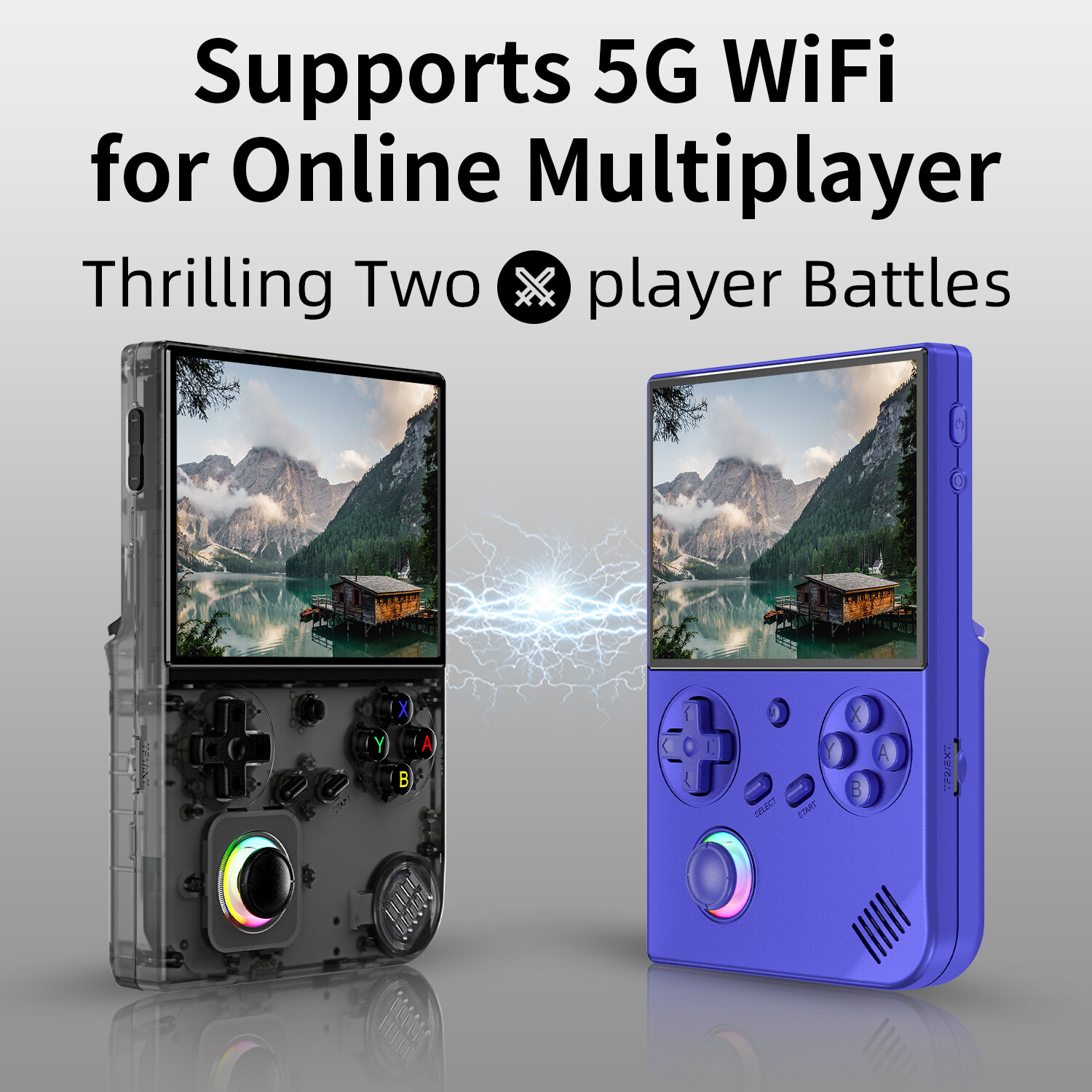 ANBERNIC RG 40XXV 4.0′ IPS handheld Game Console Linux 64-Bit 64G 5K+Games Gifts