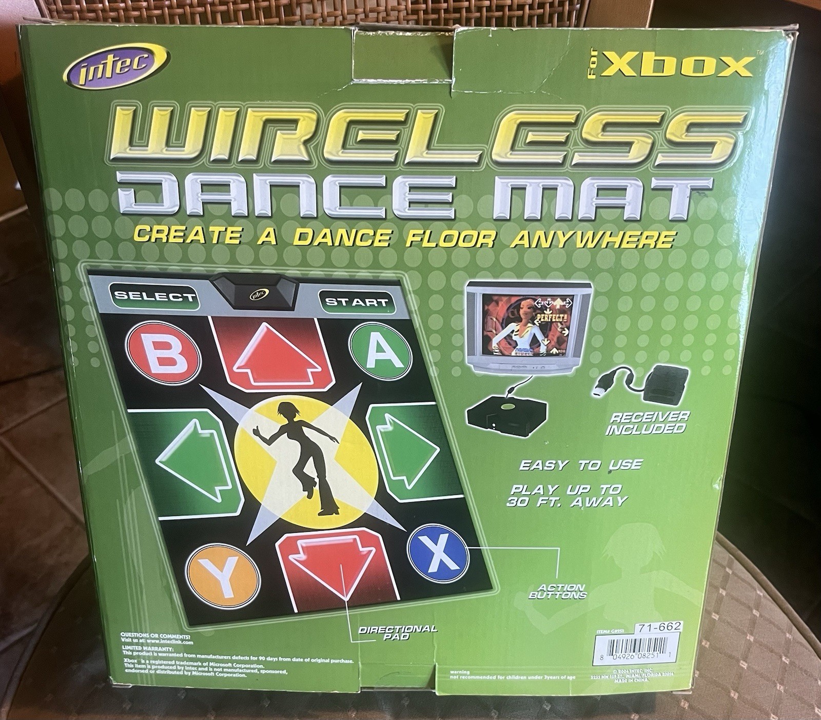 Intec Dance Pad Original Xbox DDR Ultramix Dance Mat Controller