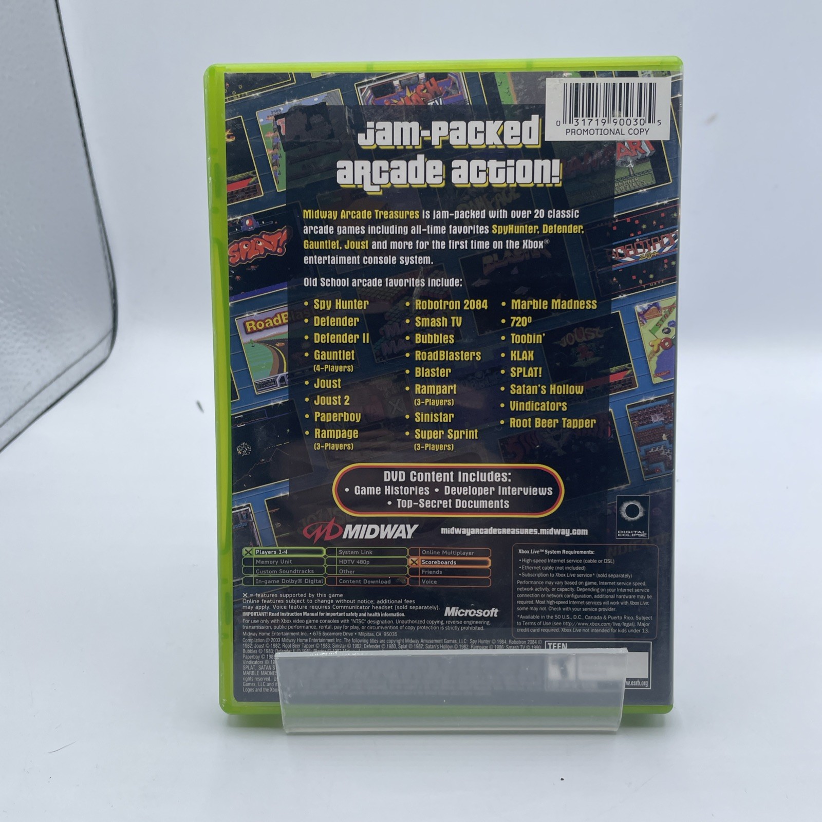 Midway Arcade Treasures -Not For Resale (Microsoft Xbox, 2003) – Tasted