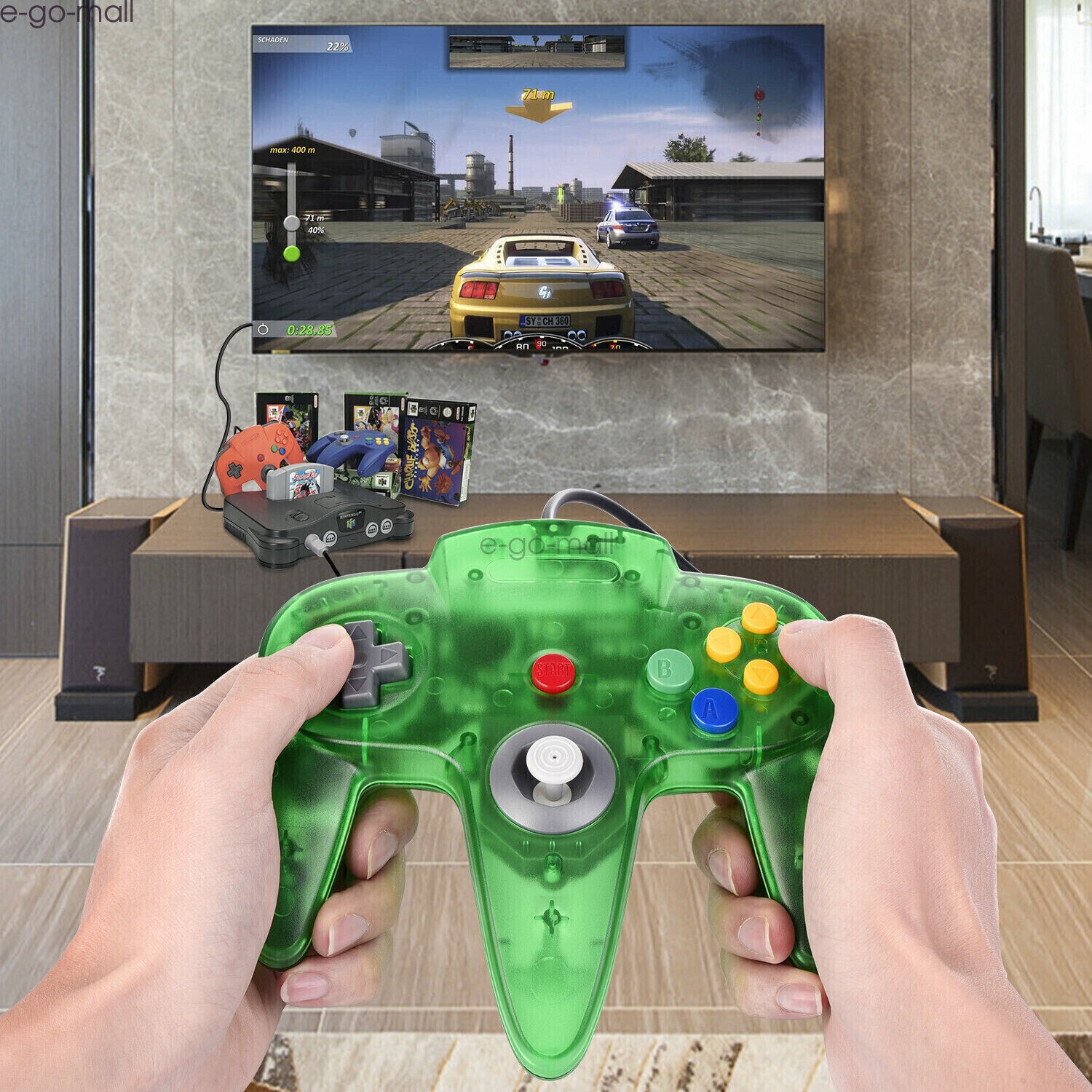 Choose Nintendo 64 Controller Color/Extension Cords! Mario Kart N64 Game System