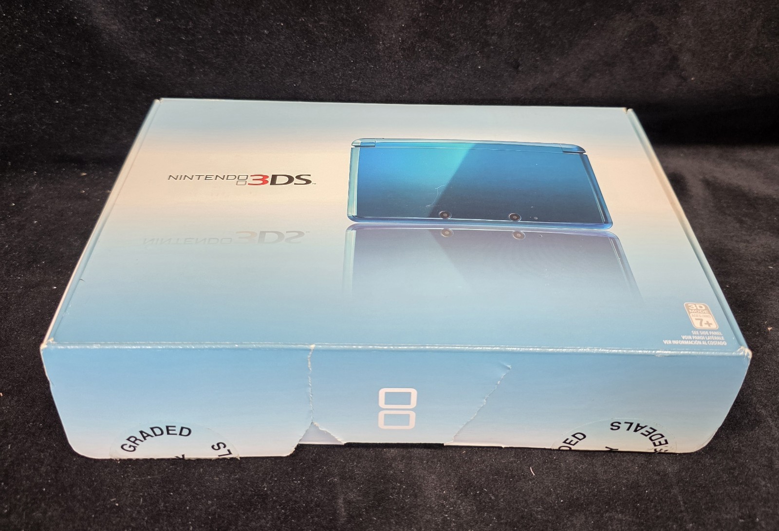 Nintendo 3DS Aqua Blue Handheld CTR-001 JPN-CIB