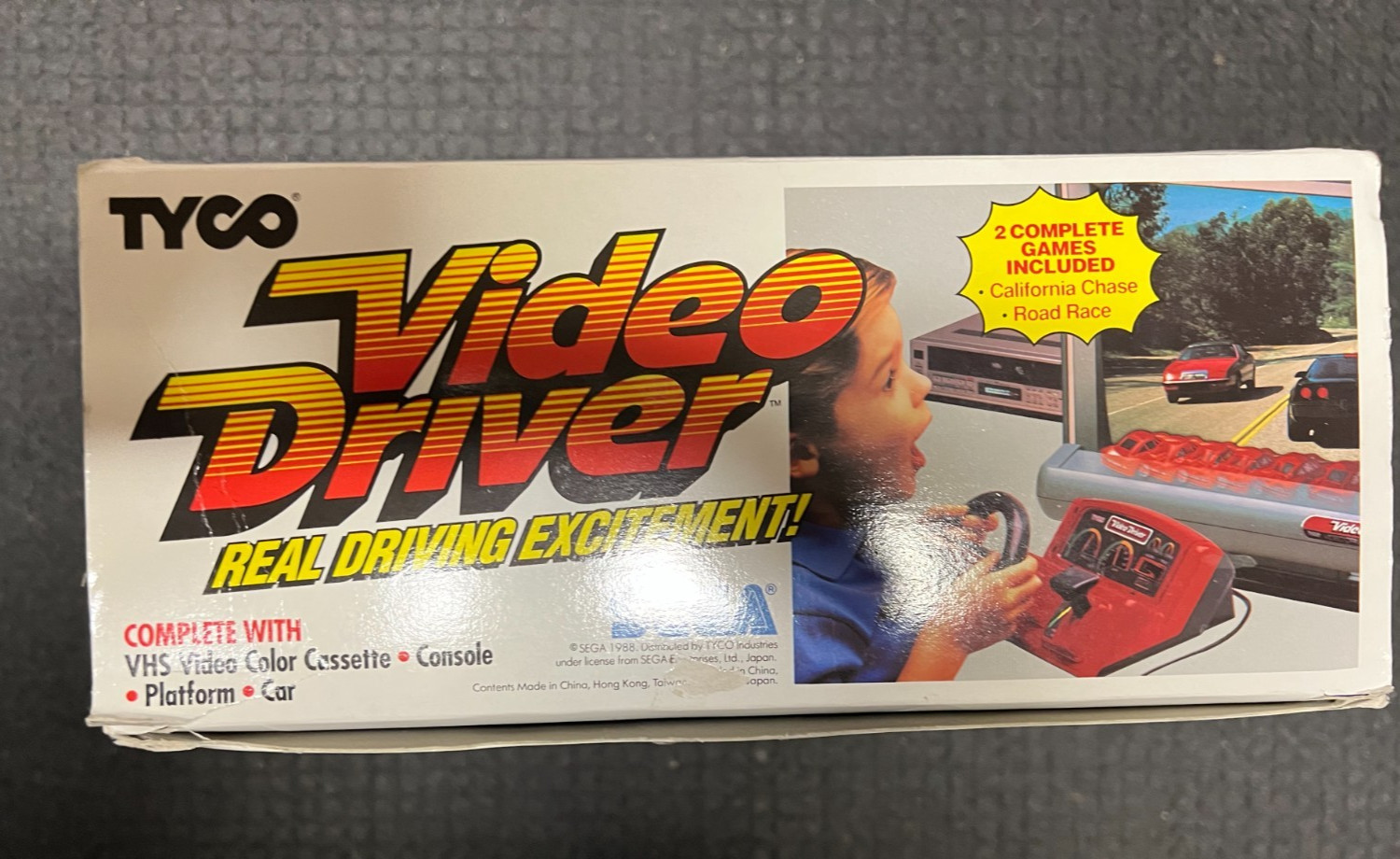 Sega Tyco Video Driver VHS Video Game Instructions Complete Rare Retro