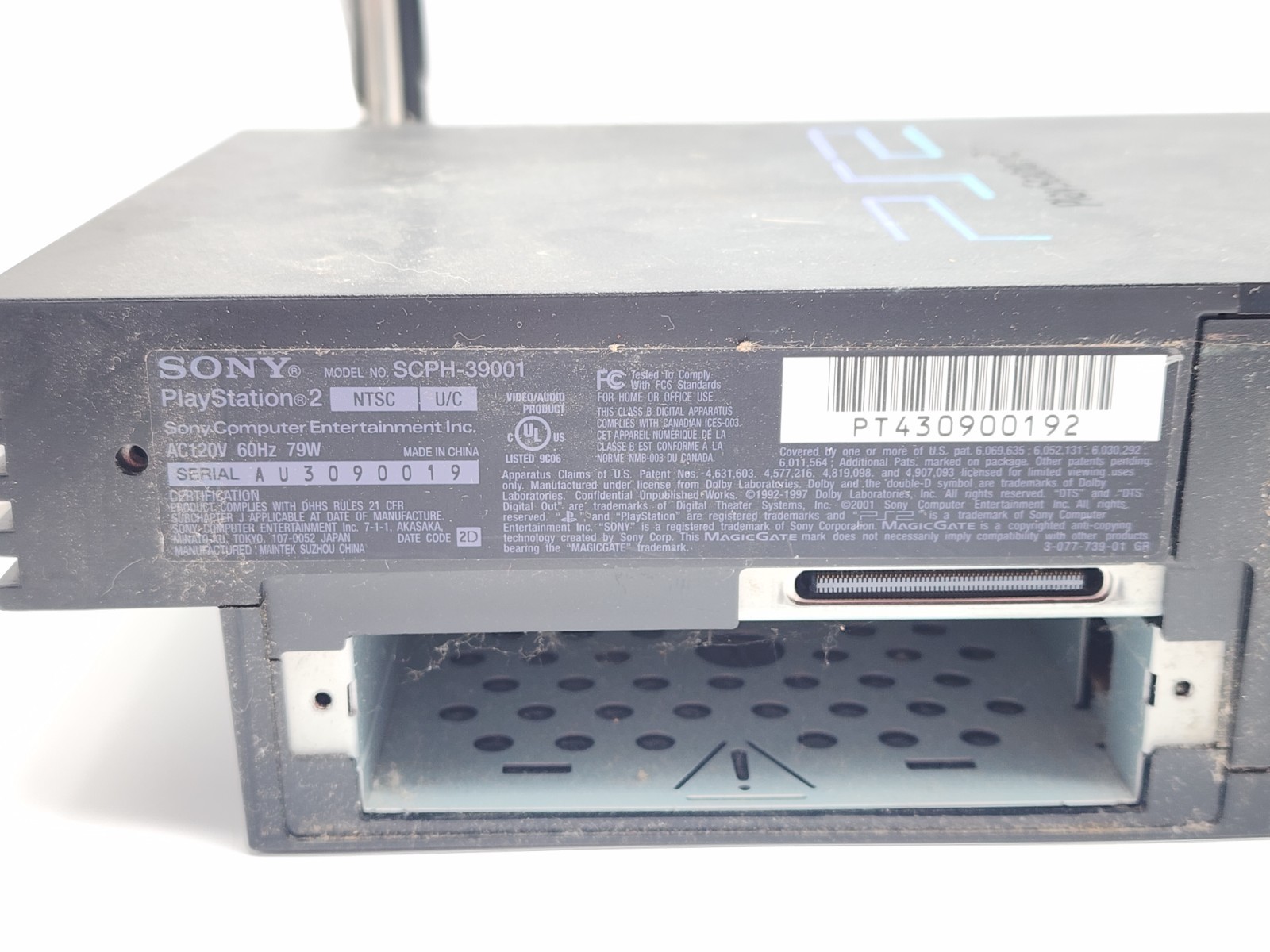Sony PlayStation 2 Console SCPH-39001 For Parts Or Repair Only- Console Only