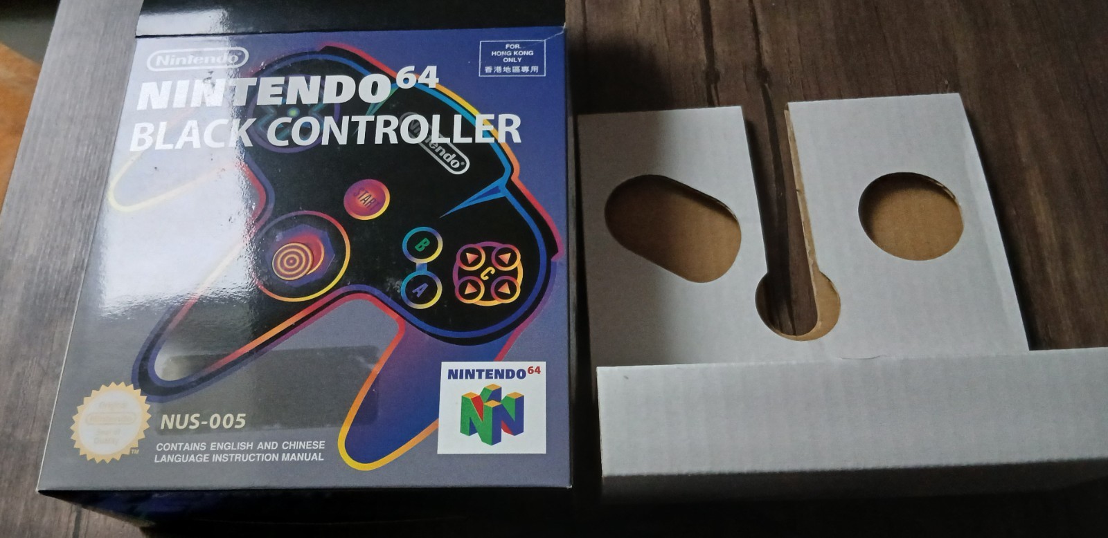 Nintendo 64 Black controller HKG Mani Limited Hong Kong version CIB *RARE*