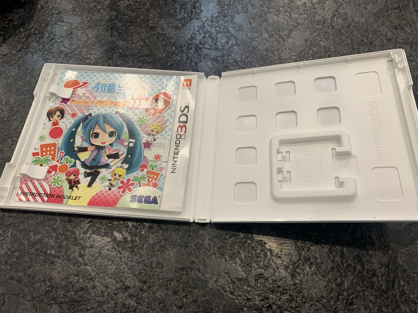 Hatsune Miku: Project Mirai DX (Nintendo 3DS, 2015) Genuine Case & Manual Only