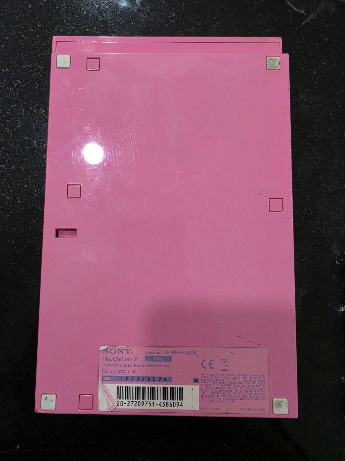 Sony PS2 PlayStation2 Pink Slim Console Complete. Tested working