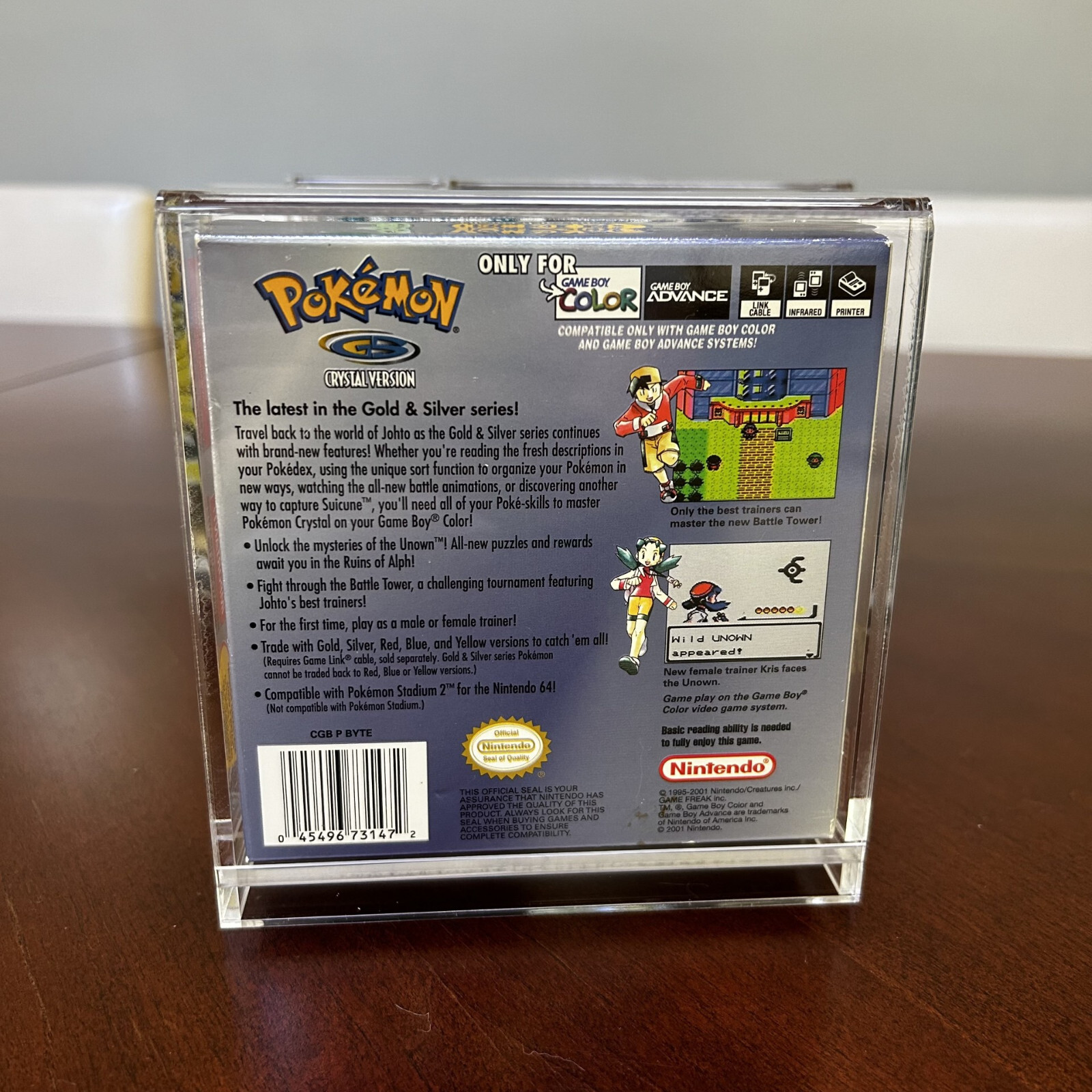 Gameboy Game UV Protective Acrylic Case – Premium – Pokemon Gameboy Display Case