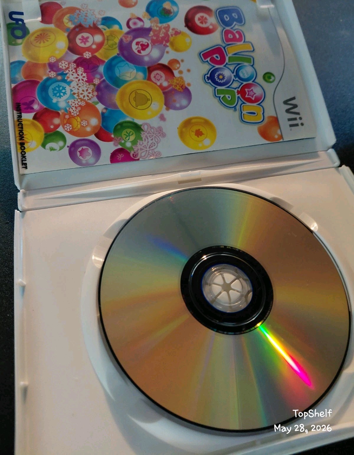 UFO Interactive Balloon Pop Nintendo Wii 2007 Puzzle Game E NTSC-U/C Manual